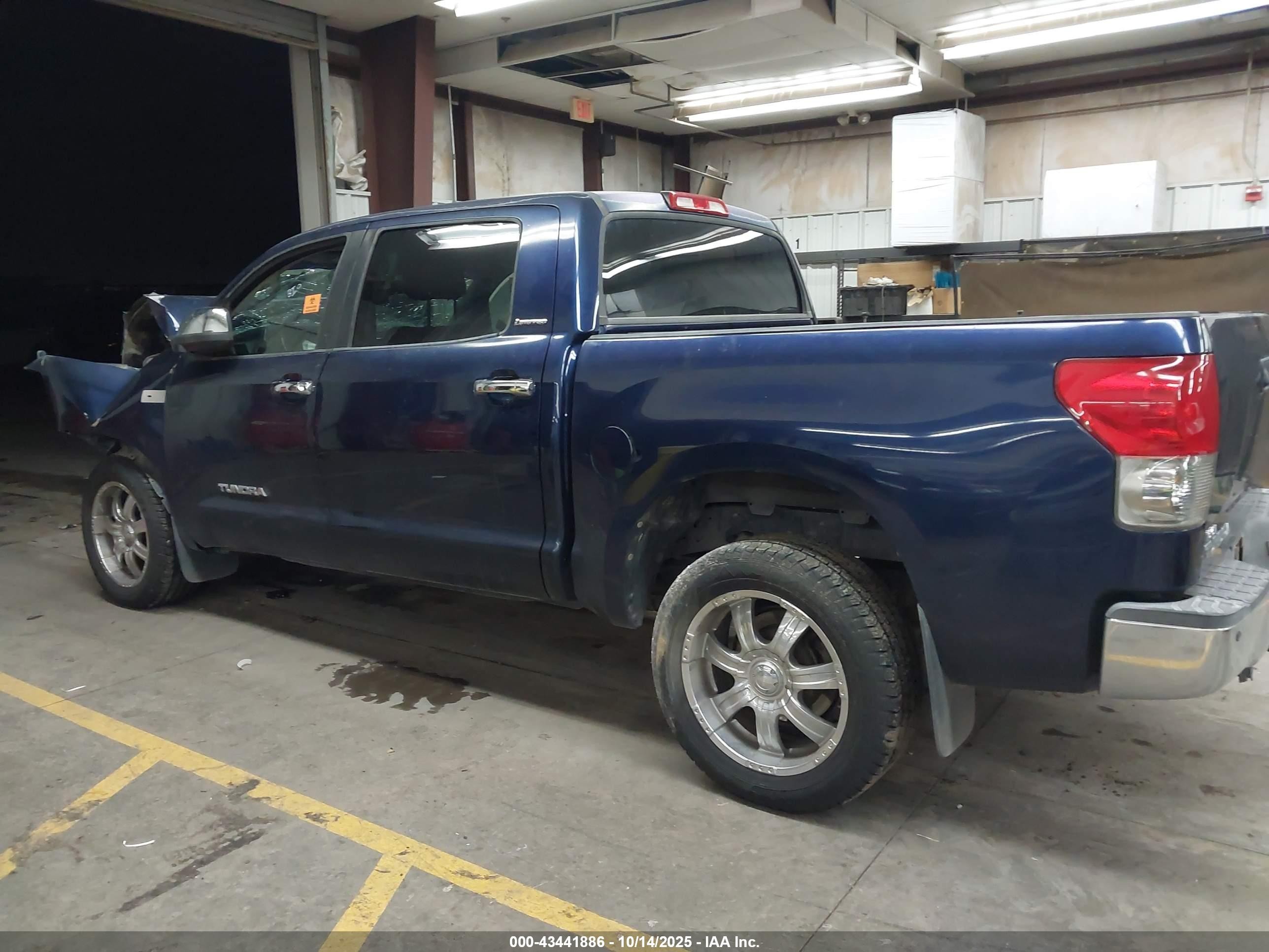2007 Toyota Tundra Limited 5.7l V8 Blue vin: 5TBEV58157S461289