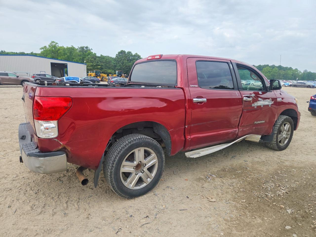2007 Toyota Tundra Crewmax Limited Burgundy vin: 5TBEV58177S463142