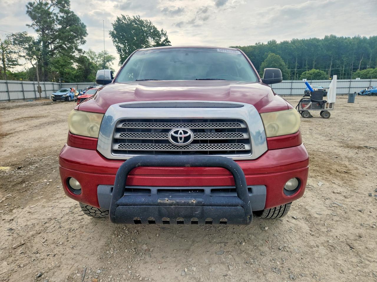 2007 Toyota Tundra Crewmax Limited Burgundy vin: 5TBEV58177S463142
