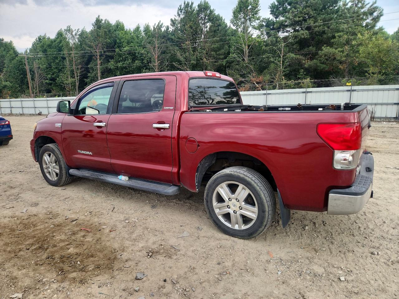 2007 Toyota Tundra Crewmax Limited Burgundy vin: 5TBEV58177S463142