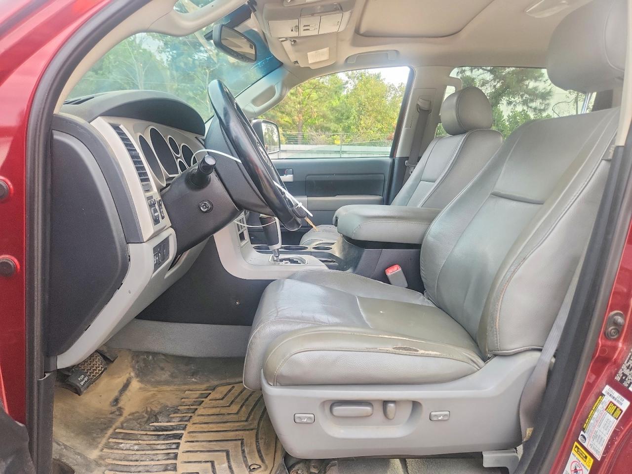 2007 Toyota Tundra Crewmax Limited Burgundy vin: 5TBEV58177S463142