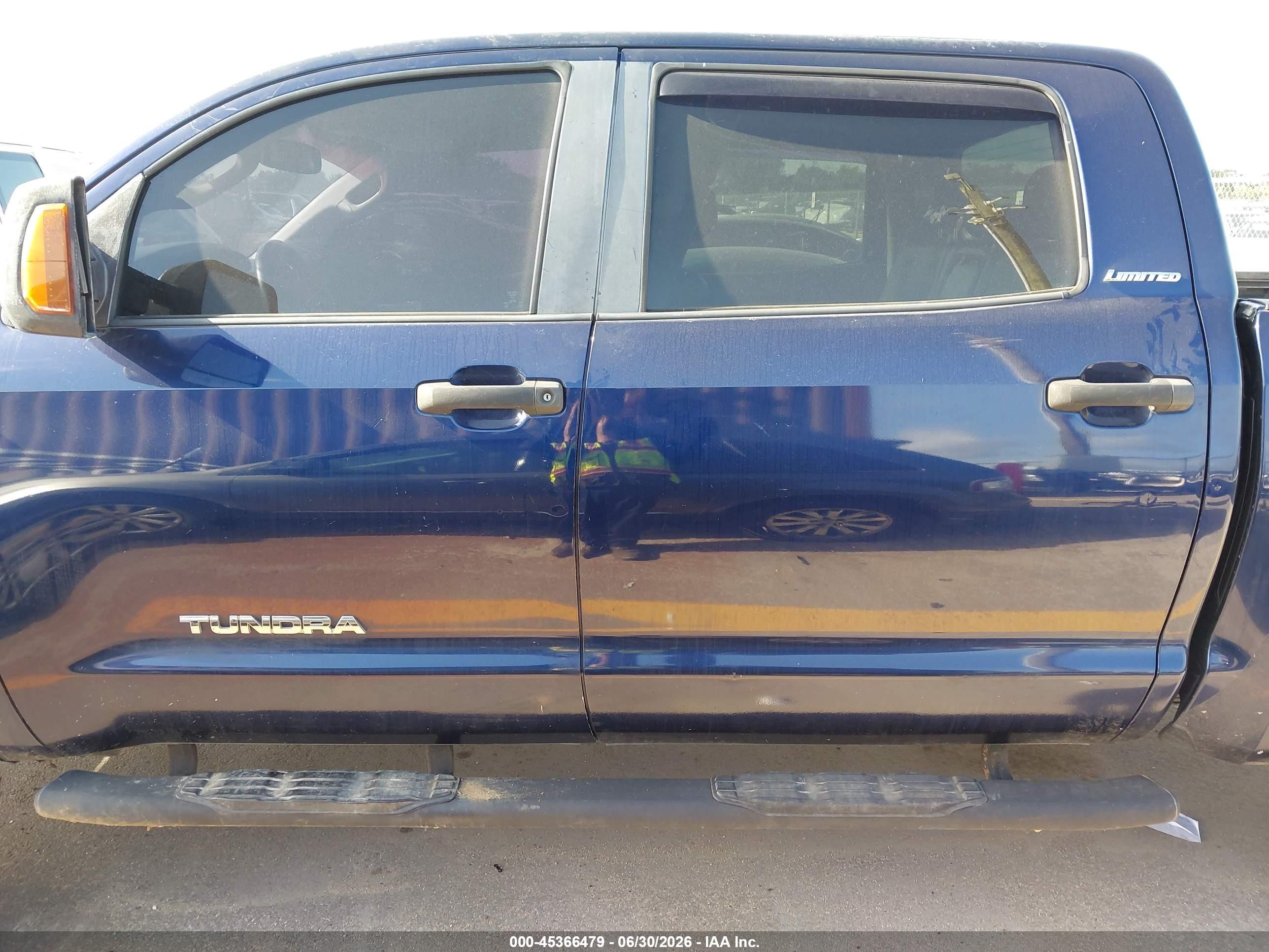 2007 Toyota Tundra Limited 5.7l V8 Blue vin: 5TBEV58187S454479