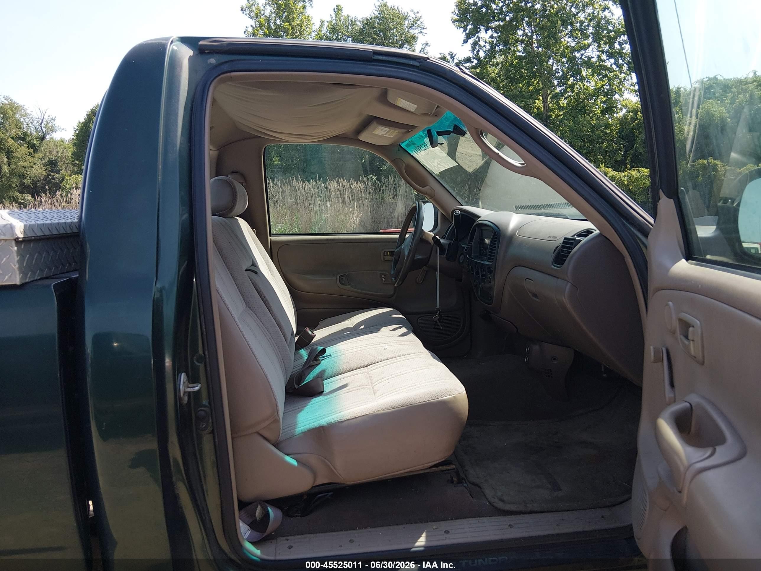 2001 Toyota Tundra   Green vin: 5TBJN32101S210960