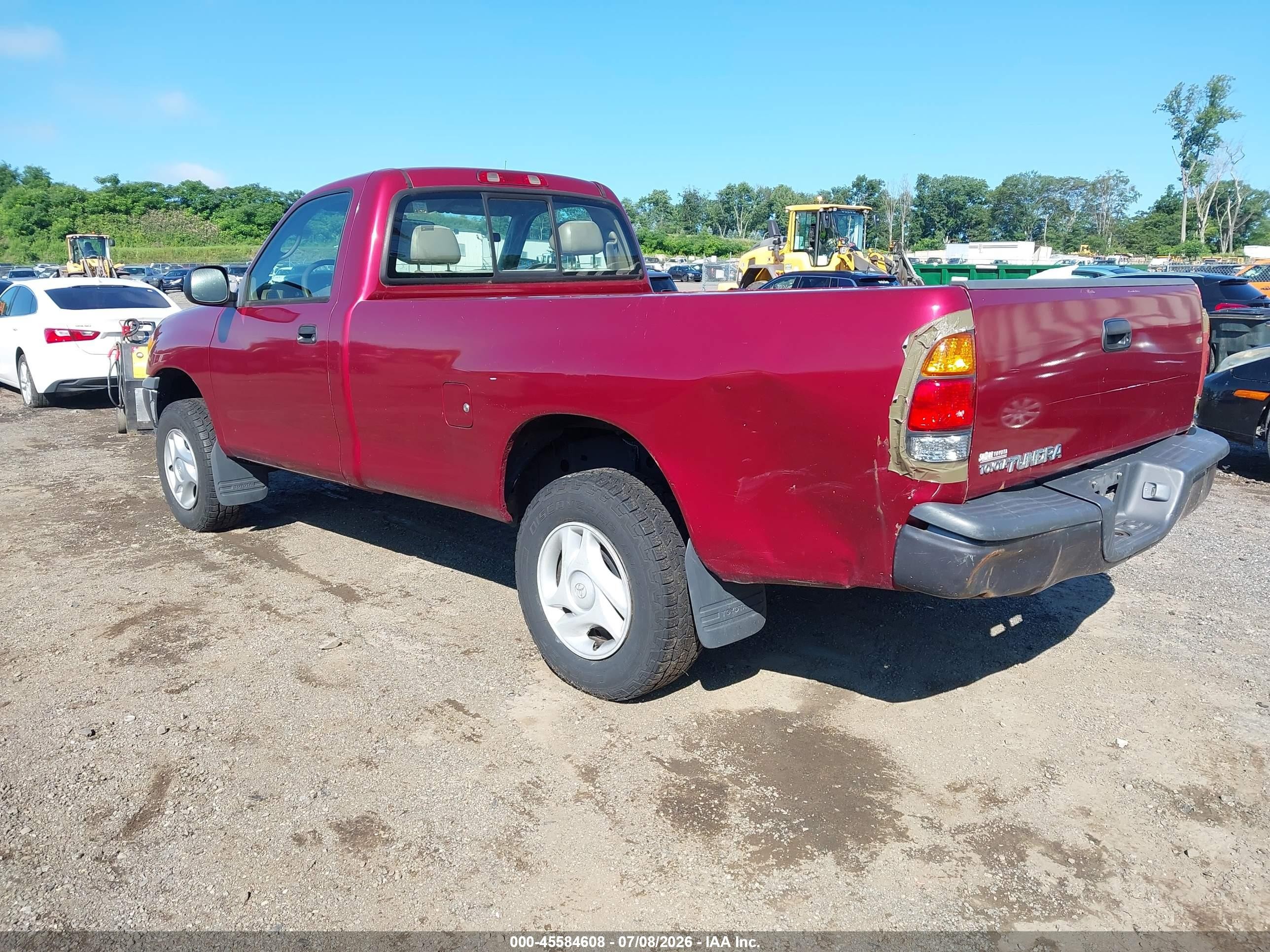2001 Toyota Tundra   Maroon vin: 5TBJN32121S129104