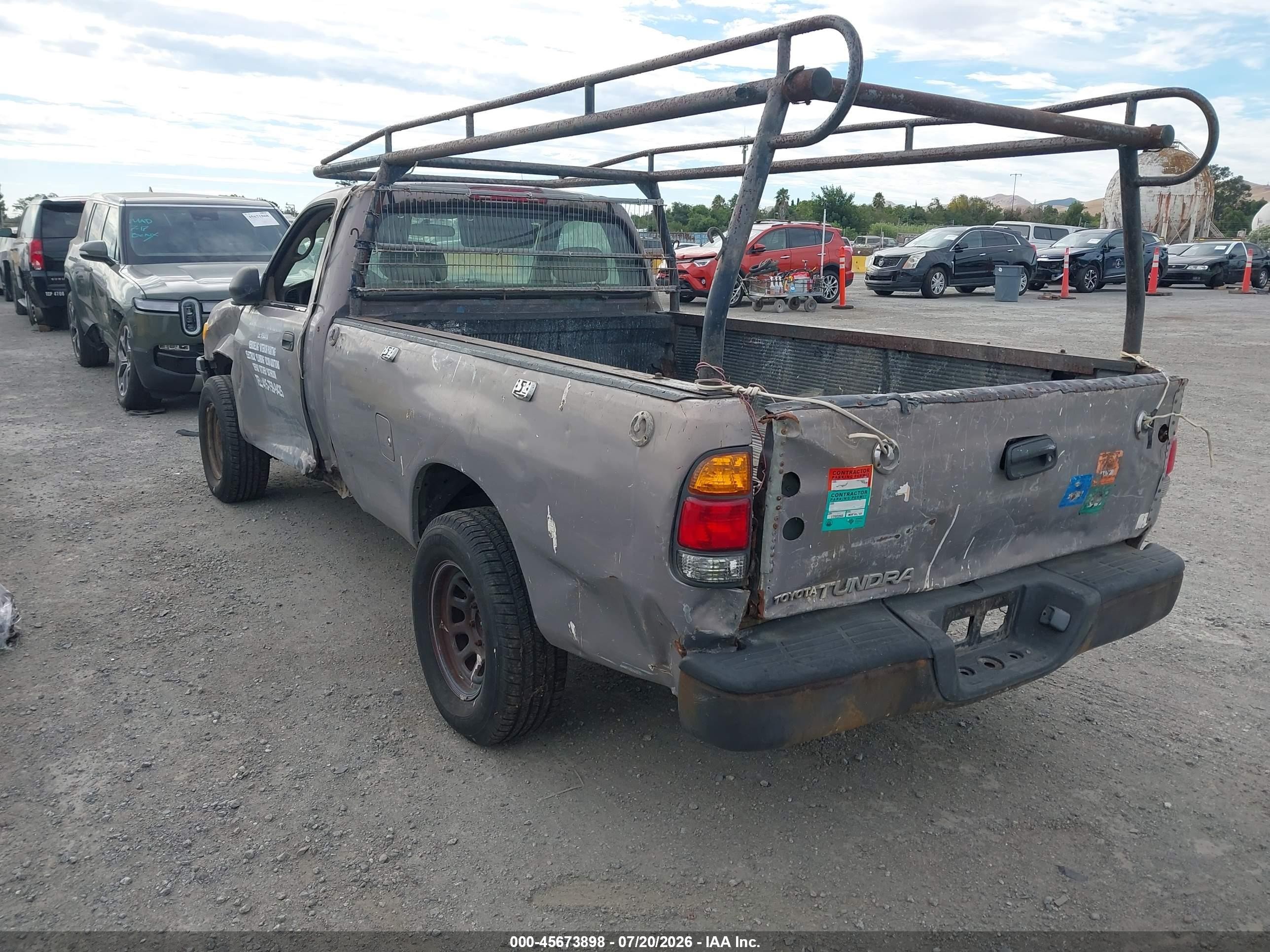 2001 Toyota Tundra   Gray vin: 5TBJN32141S142291