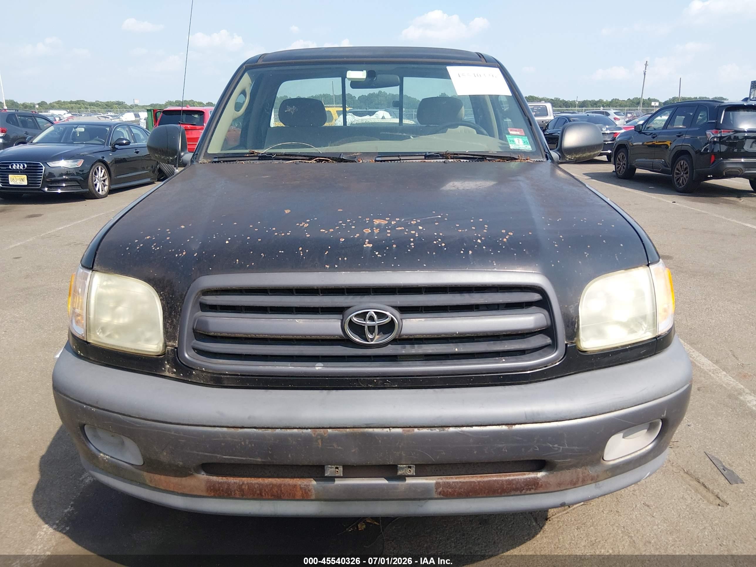 2001 Toyota Tundra   Черный vin: 5TBJN32141S184802