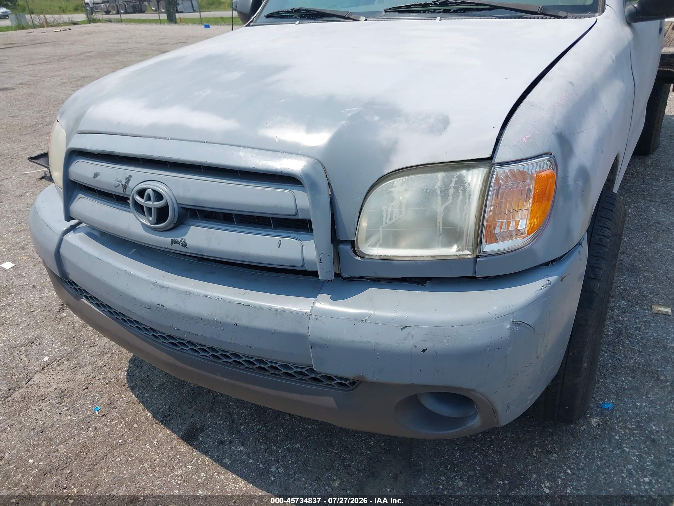 2004 Toyota Tundra   Gray vin: 5TBJN32164S449031
