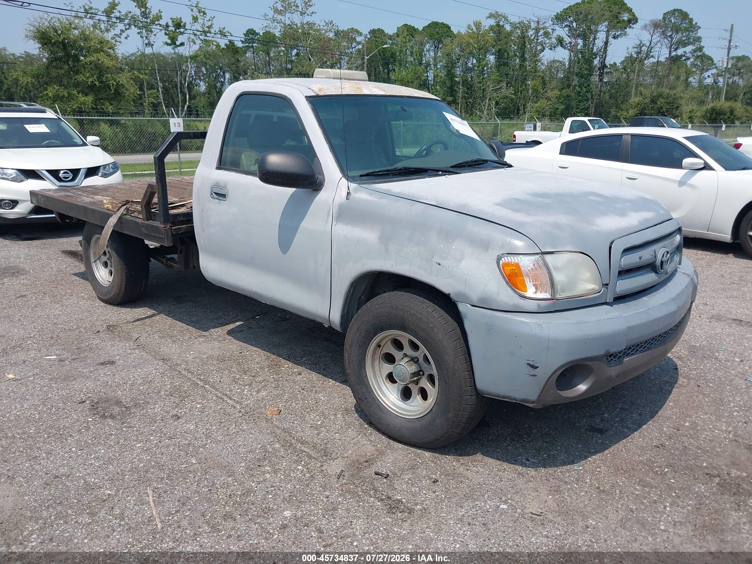 2004 Toyota Tundra   Gray vin: 5TBJN32164S449031