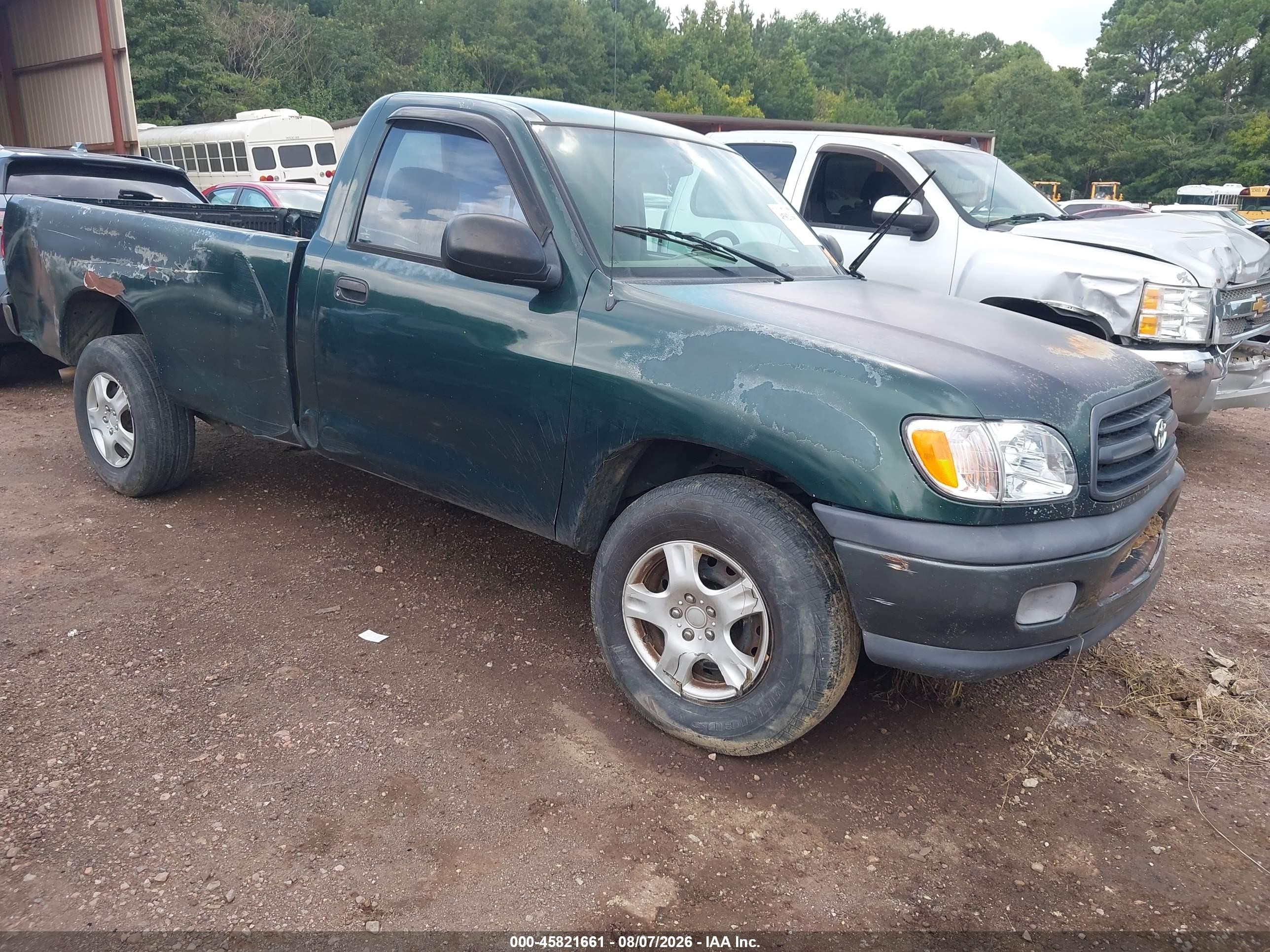 2001 Toyota Tundra   Green vin: 5TBJN32191S185993