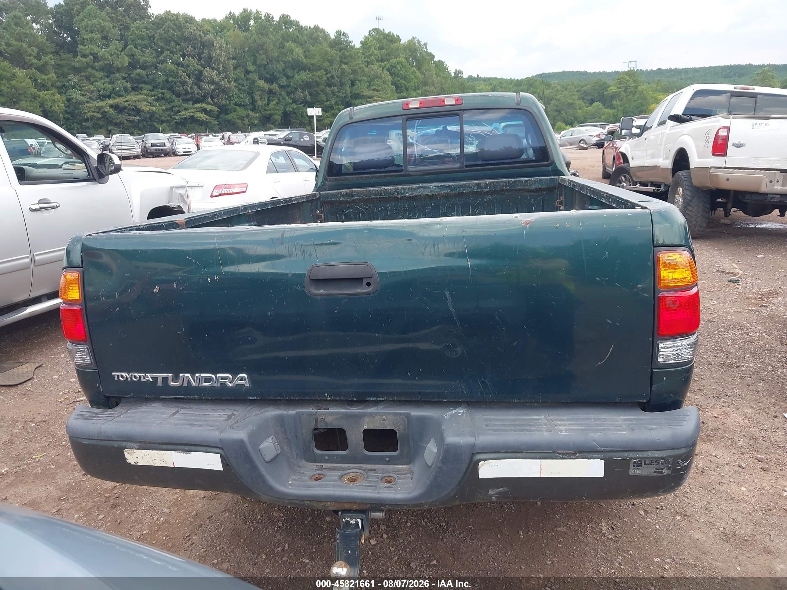 2001 Toyota Tundra   Green vin: 5TBJN32191S185993