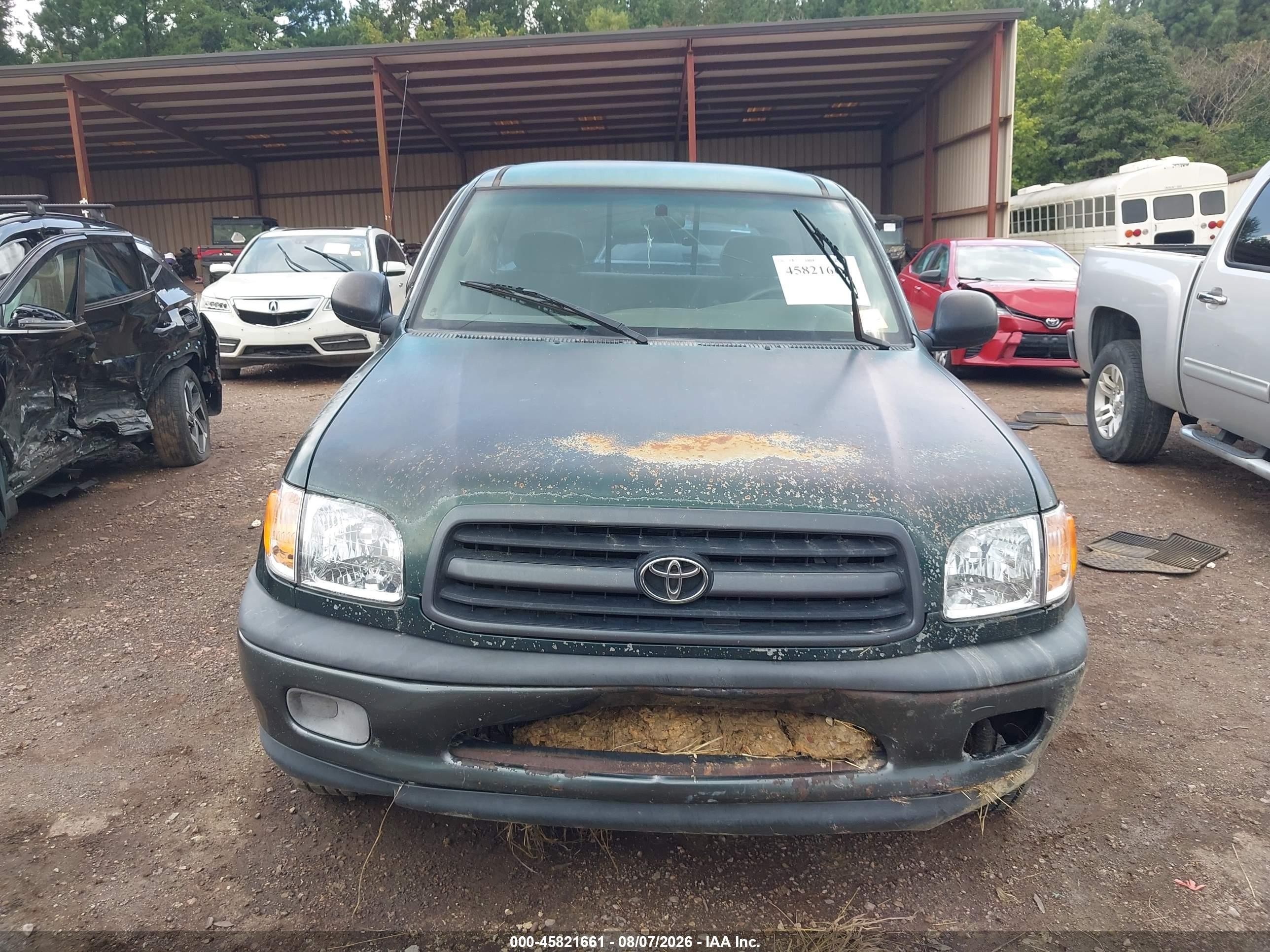2001 Toyota Tundra   Green vin: 5TBJN32191S185993