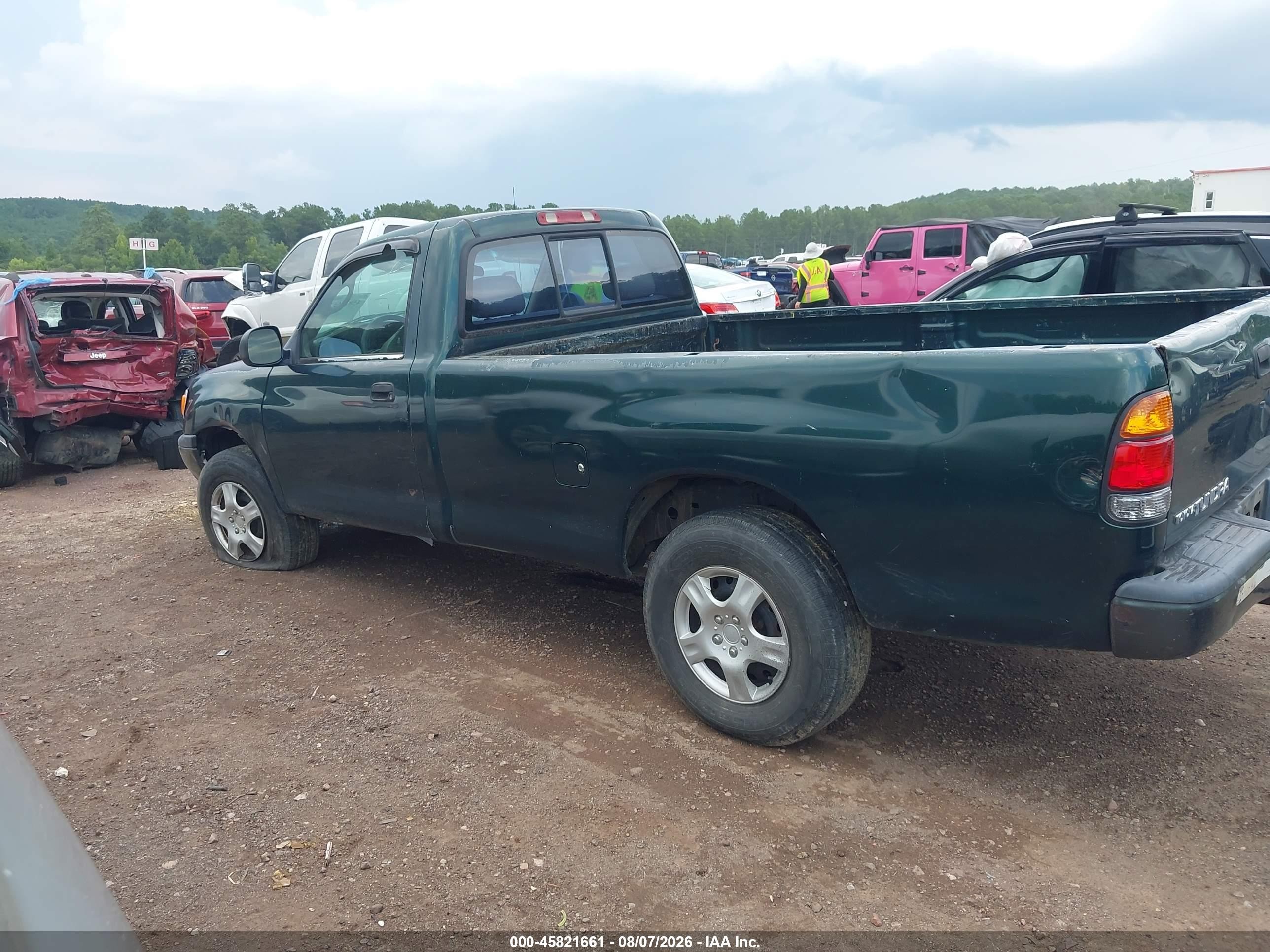2001 Toyota Tundra   Green vin: 5TBJN32191S185993