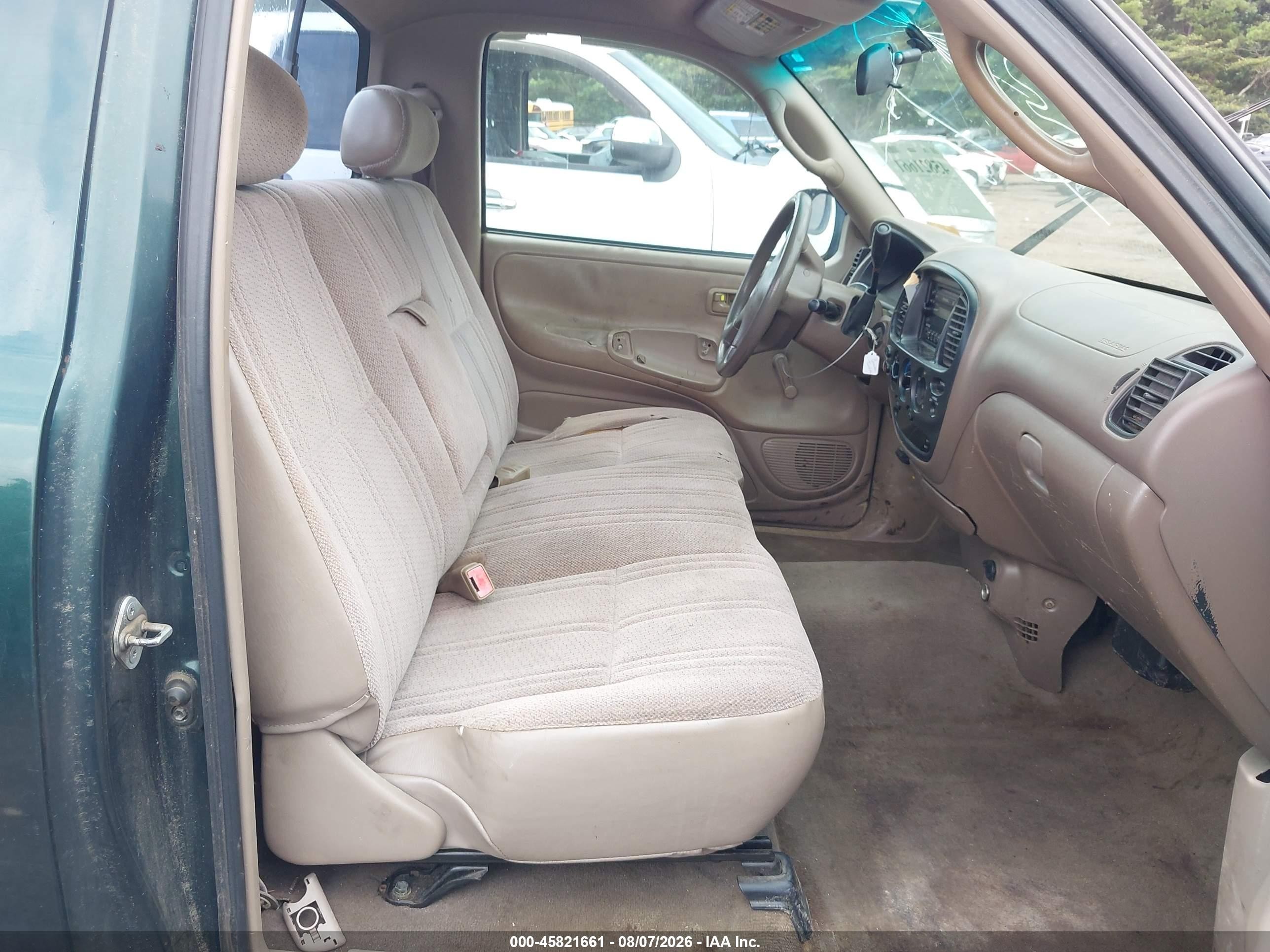2001 Toyota Tundra   Green vin: 5TBJN32191S185993