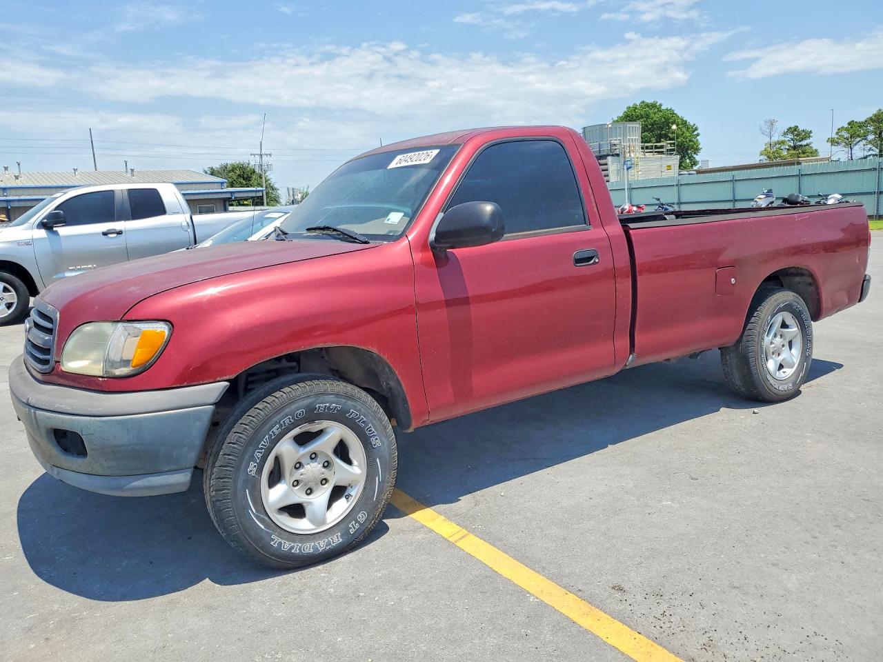 2002 Toyota Tundra Base Maroon vin: 5TBJN321X2S277003