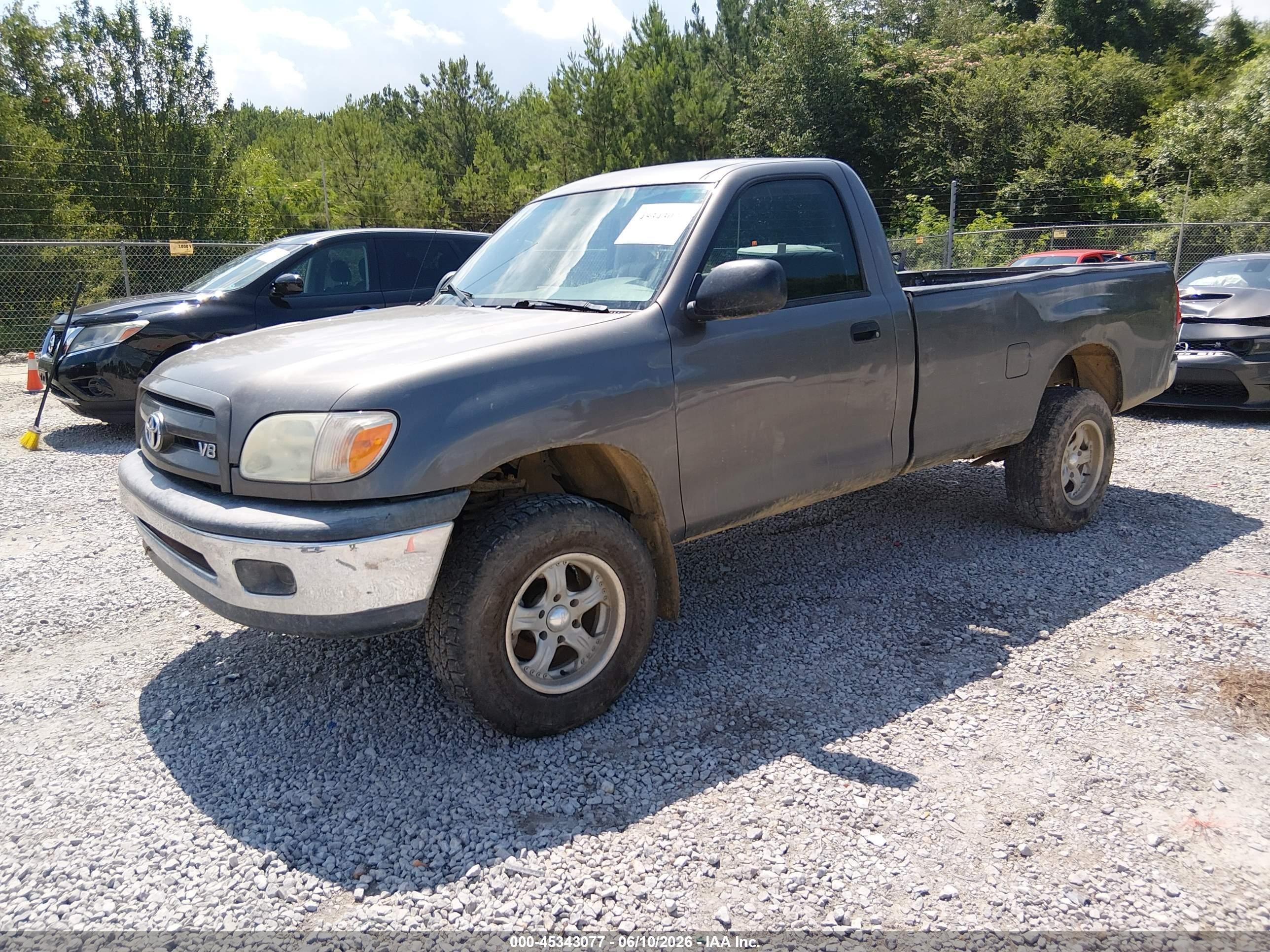 2006 Toyota Tundra Base V8 Gray vin: 5TBJT32166S477940