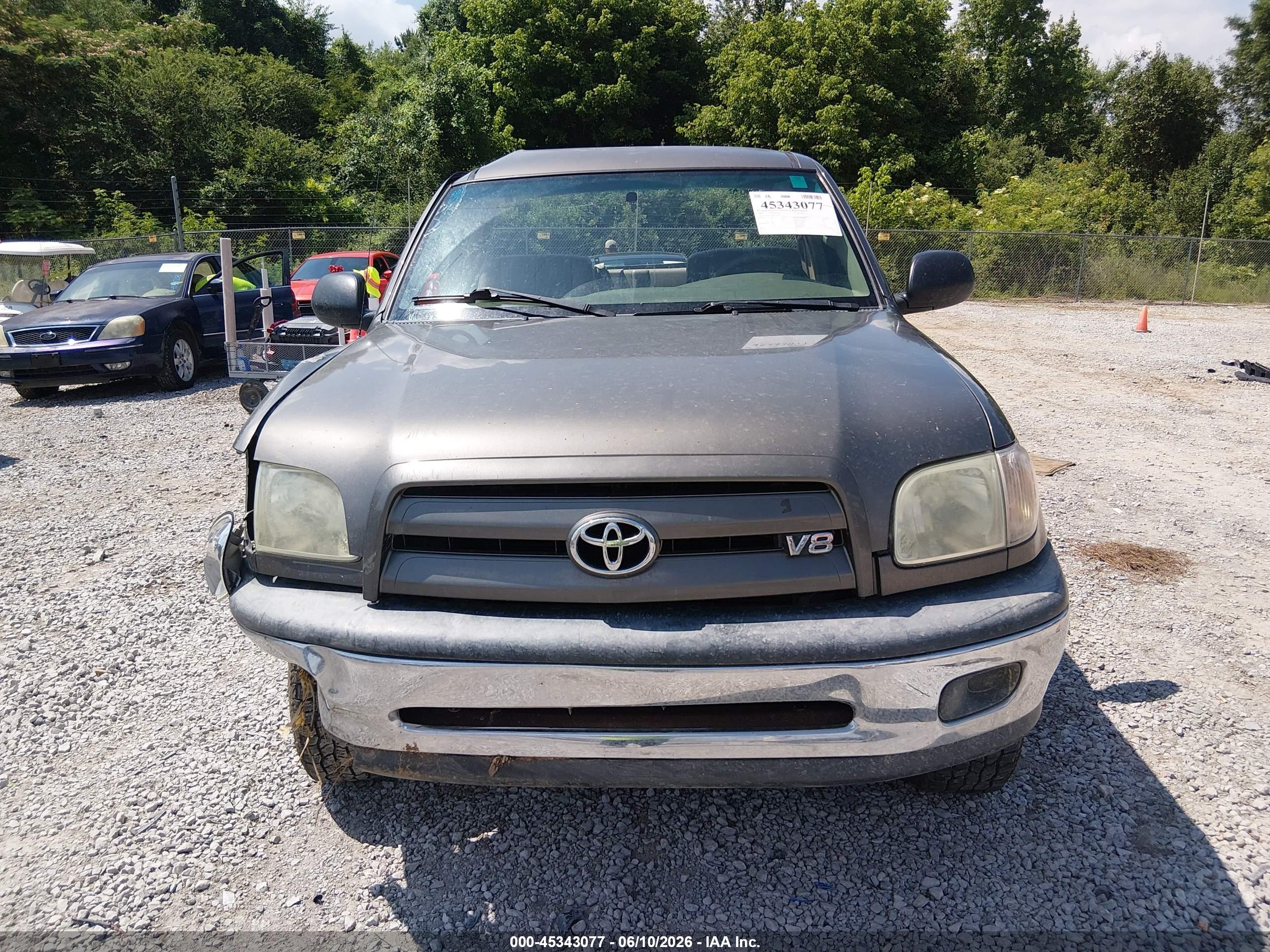 2006 Toyota Tundra Base V8 Gray vin: 5TBJT32166S477940