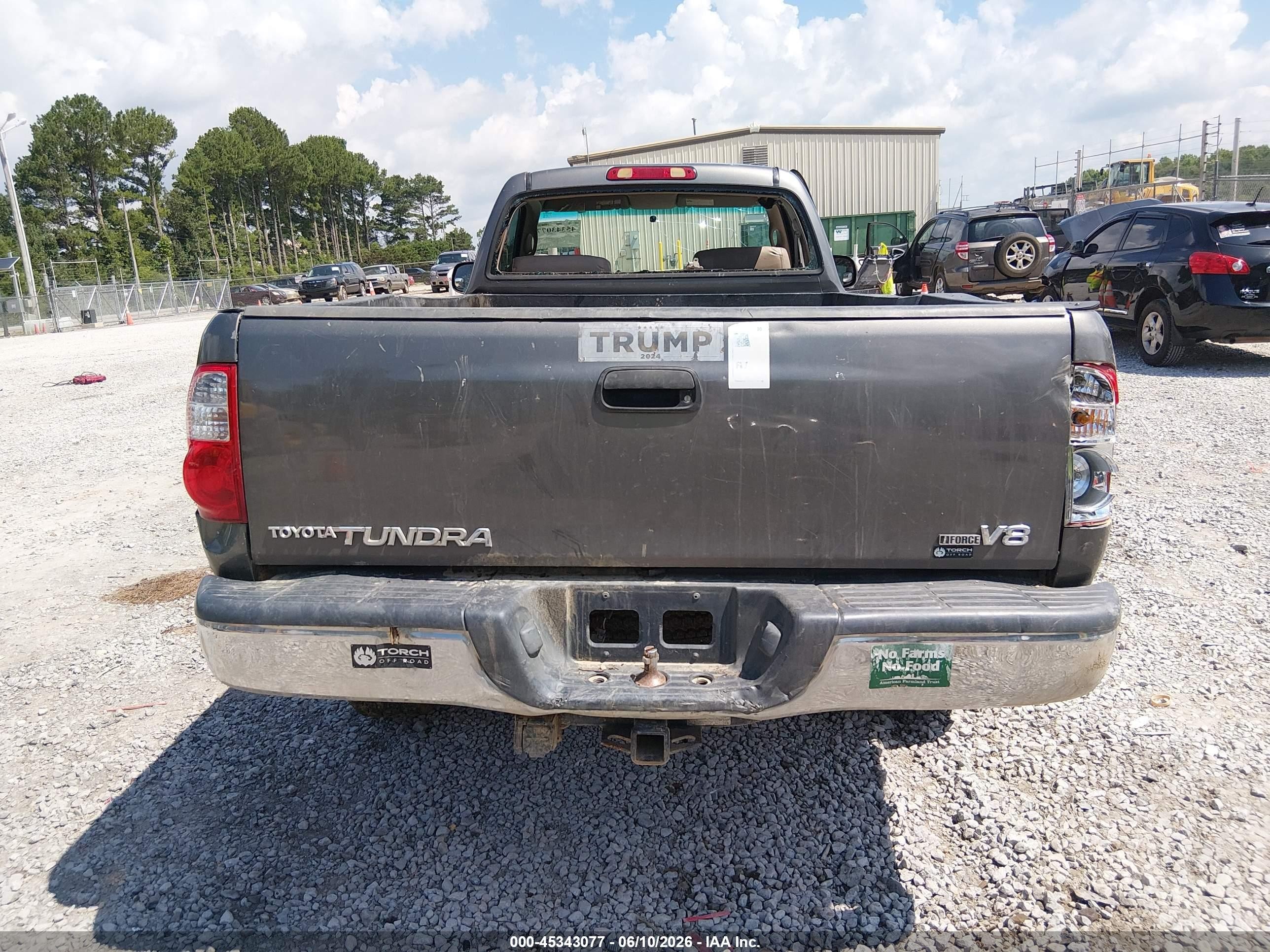 2006 Toyota Tundra Base V8 Gray vin: 5TBJT32166S477940