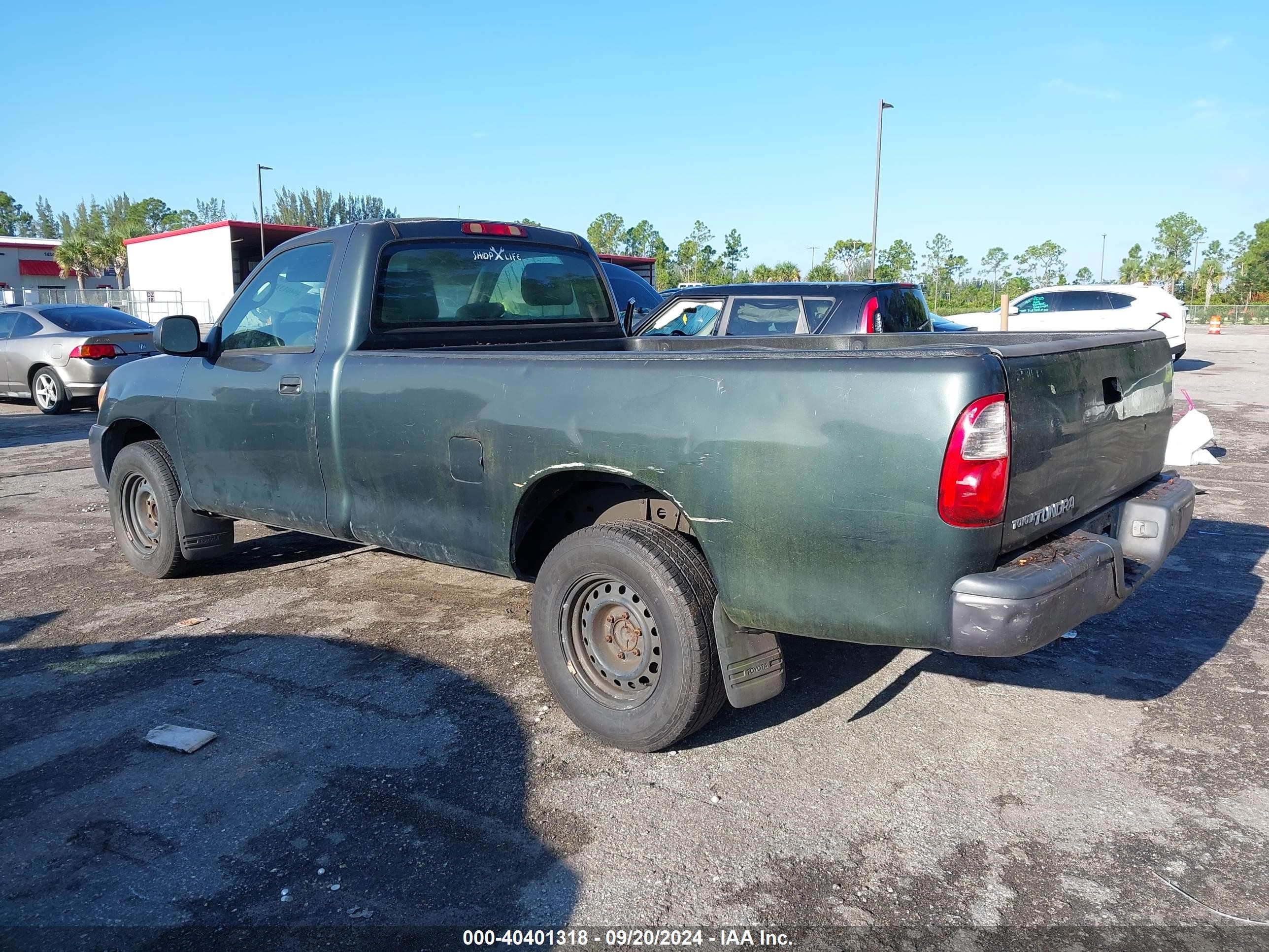 2005 Toyota Tundra   Green vin: 5TBJU32185S456308