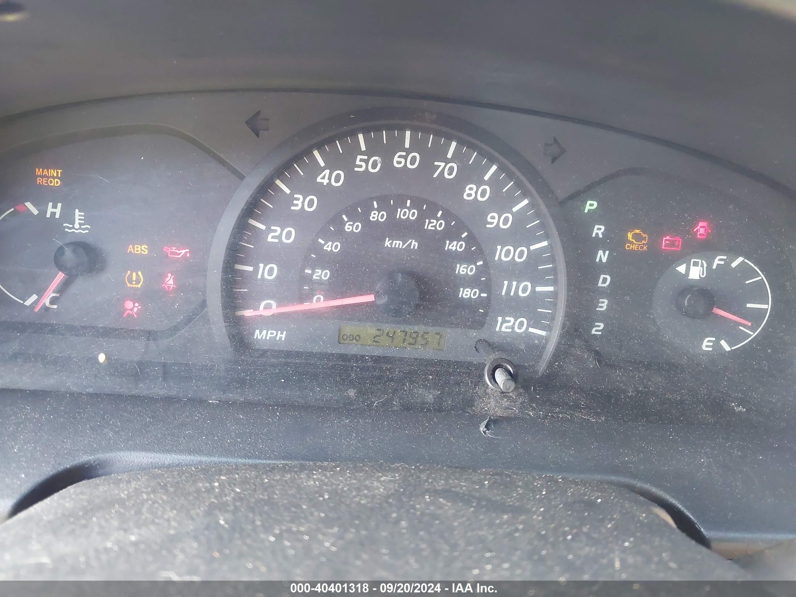 2005 Toyota Tundra   Green vin: 5TBJU32185S456308