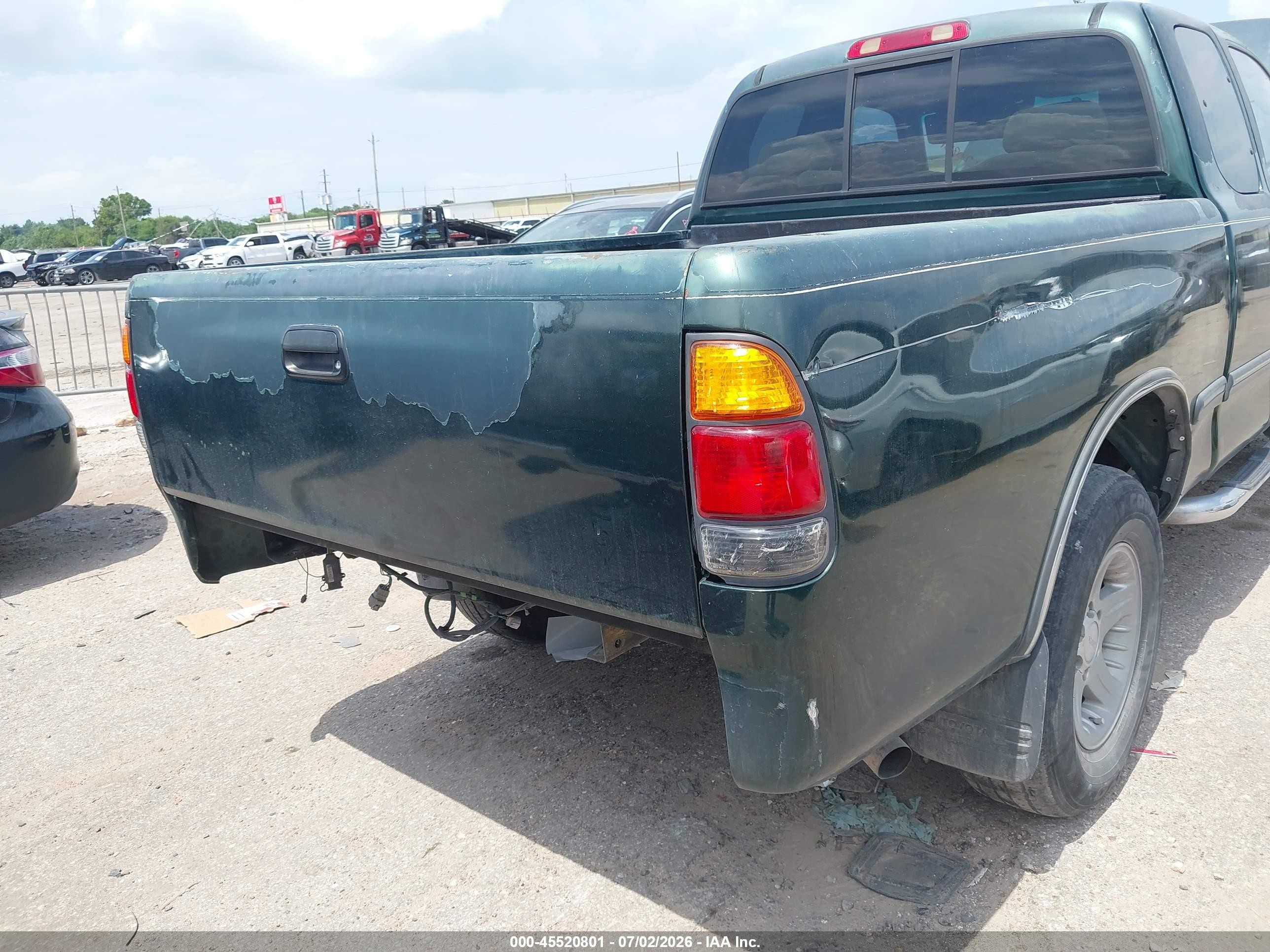 2000 Toyota Tundra Sr5 Зеленый vin: 5TBRN3412YS113236
