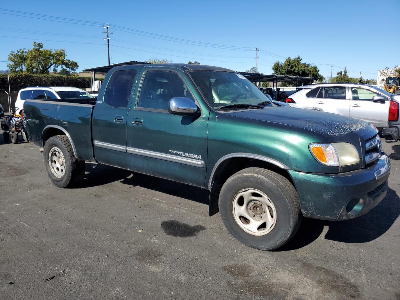 2003 Toyota Tundra Access Cab Sr5 Зеленый vin: 5TBRN34133S350441