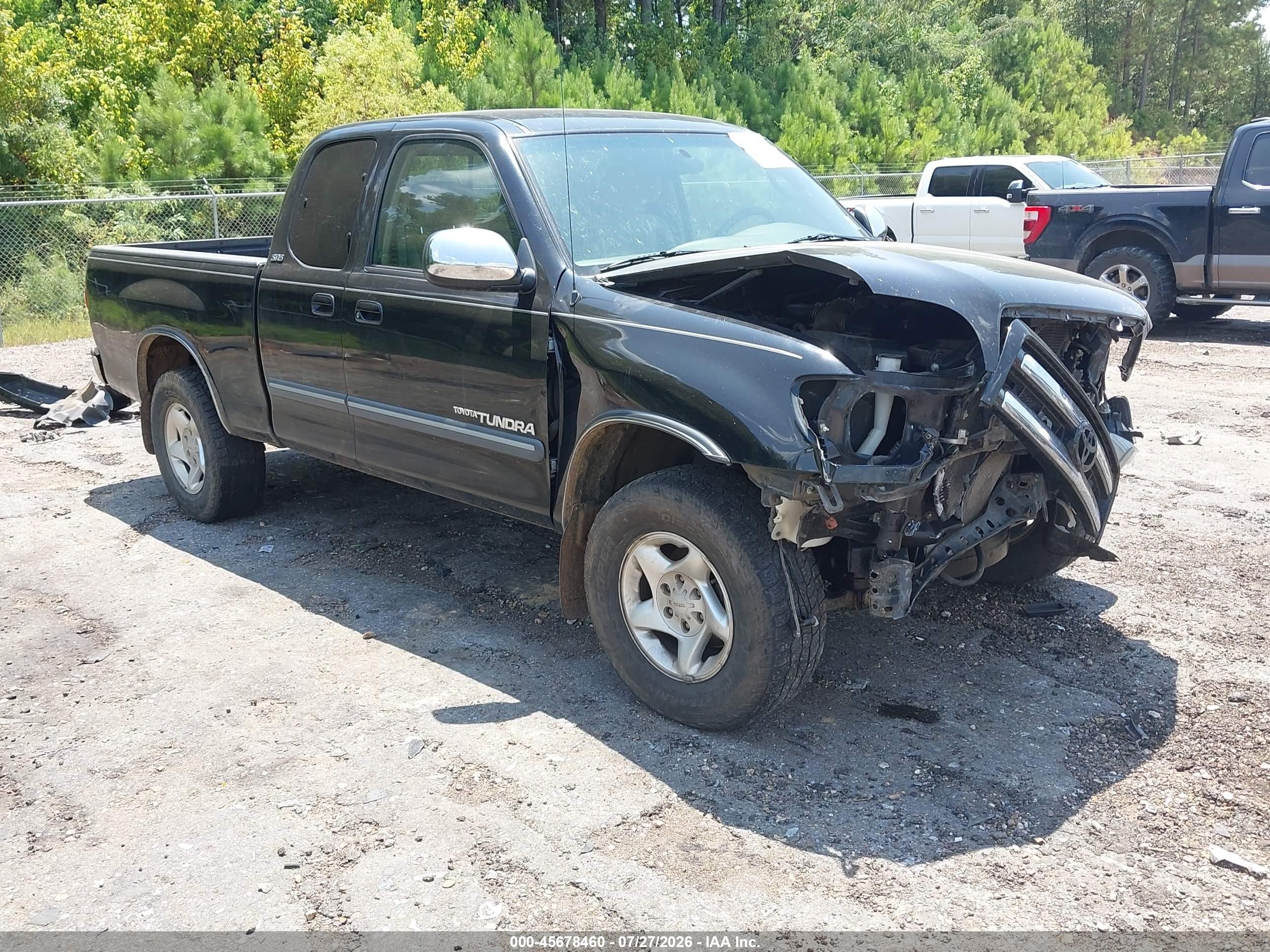 2003 Toyota Tundra Sr5 Black vin: 5TBRN34183S412321