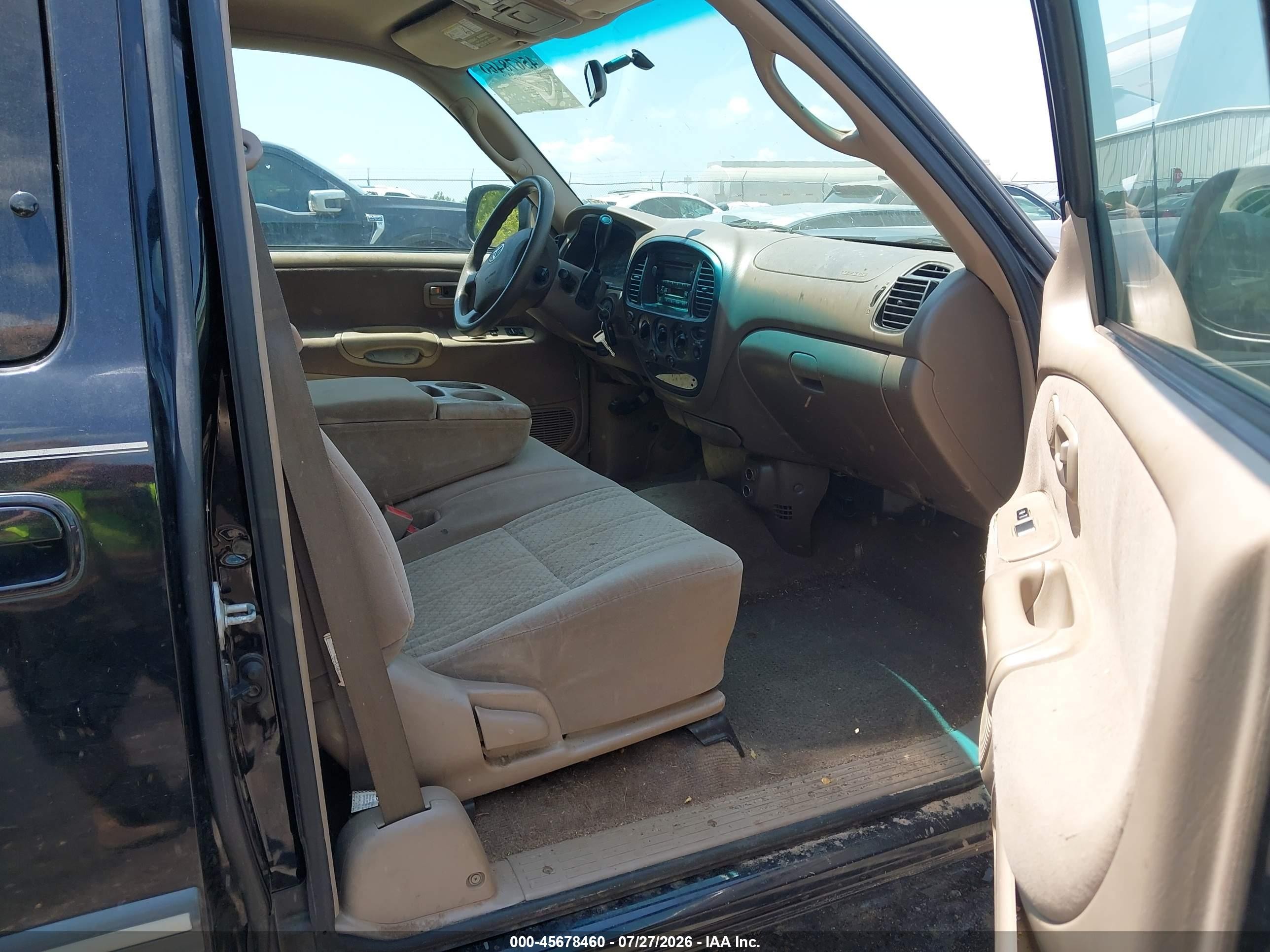 2003 Toyota Tundra Sr5 Черный vin: 5TBRN34183S412321