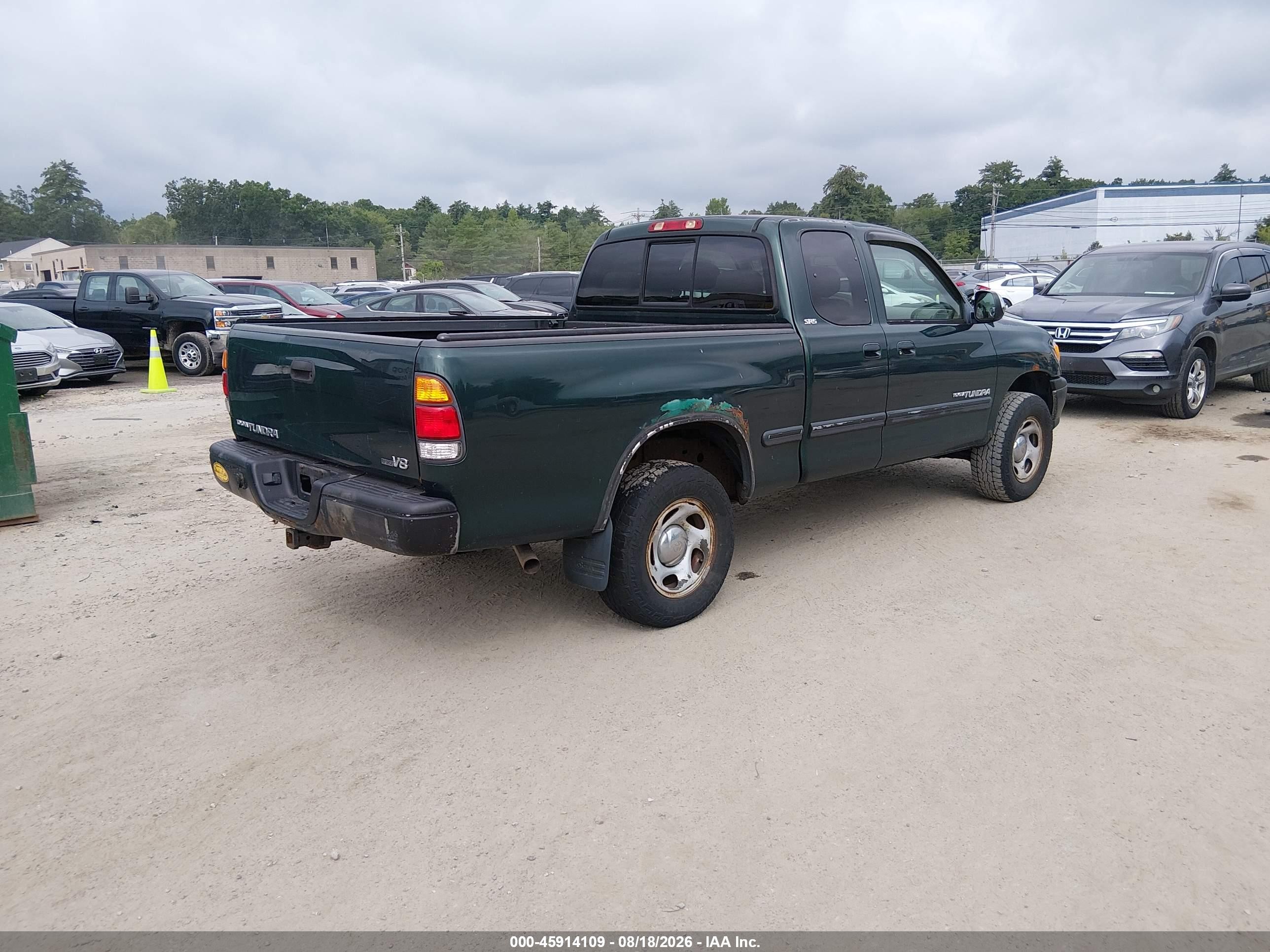 2001 Toyota Tundra Sr5 V8 Green vin: 5TBRT34101S134503