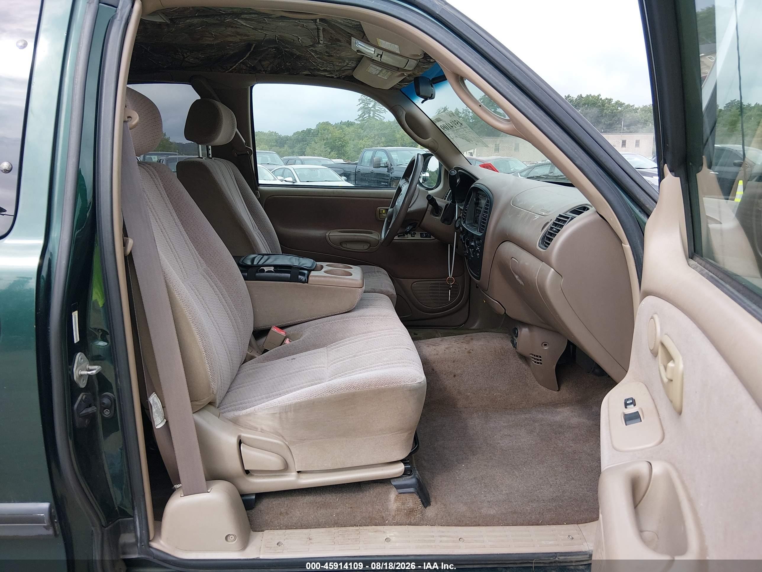 2001 Toyota Tundra Sr5 V8 Green vin: 5TBRT34101S134503
