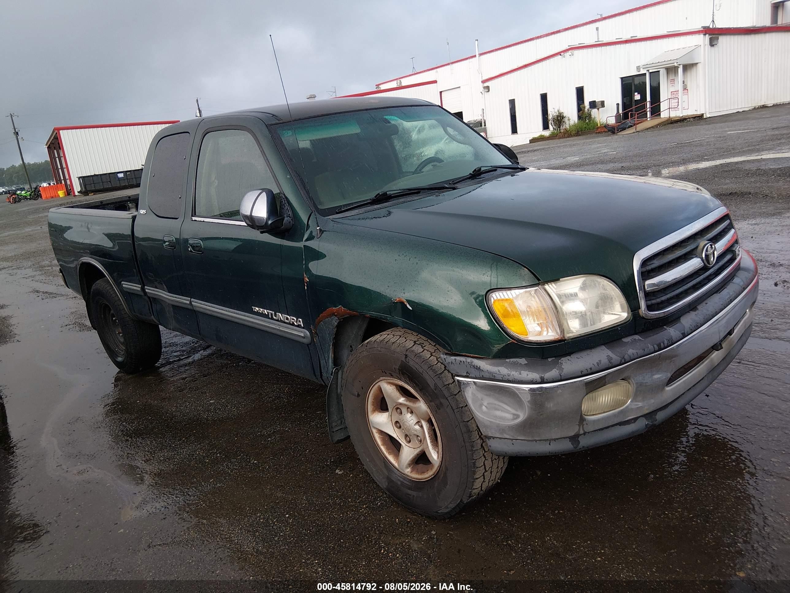 2002 Toyota Tundra Sr5 V8 Green vin: 5TBRT34102S330006