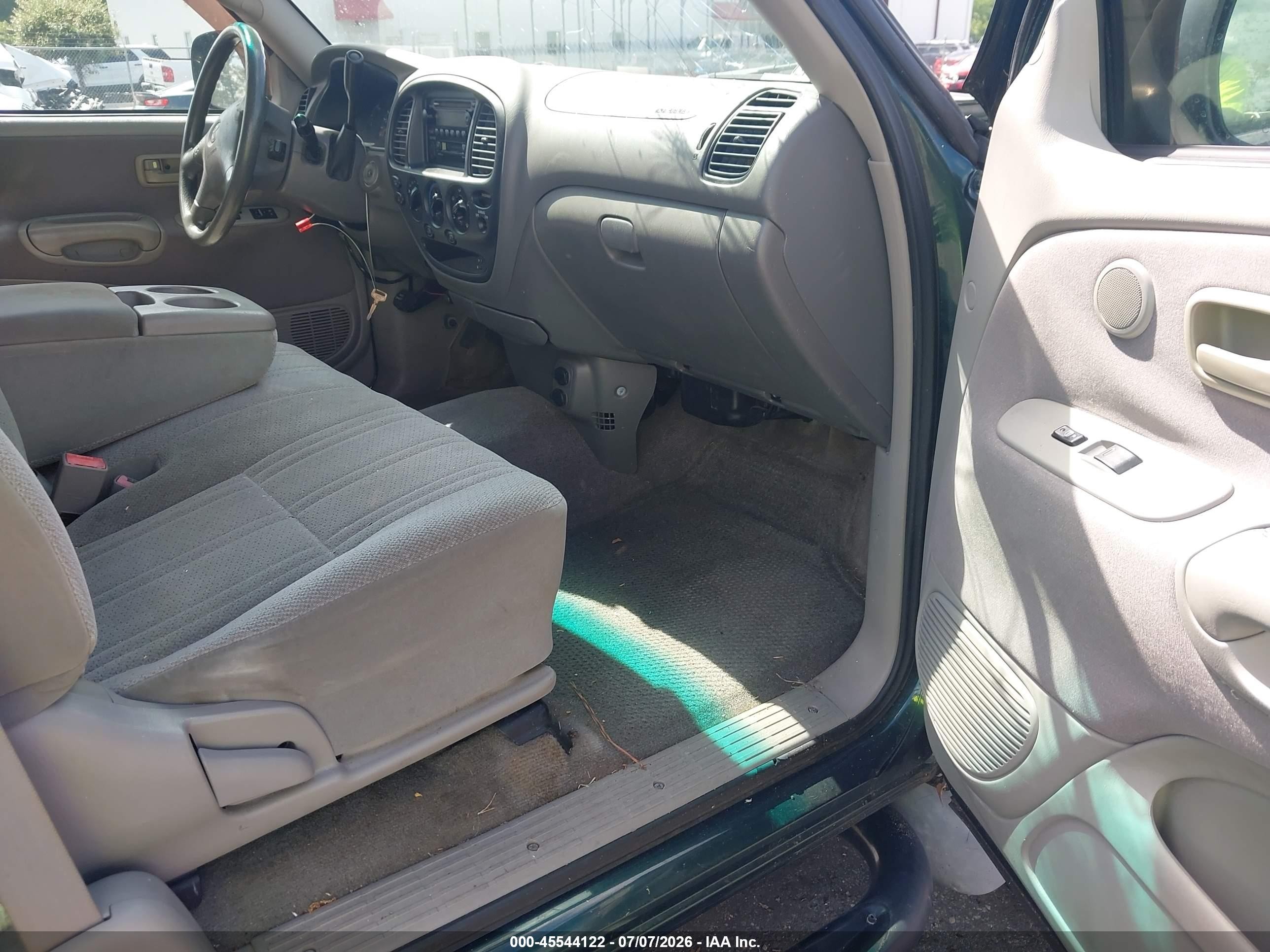 2002 Toyota Tundra Sr5 V8 Зеленый vin: 5TBRT34112S226804