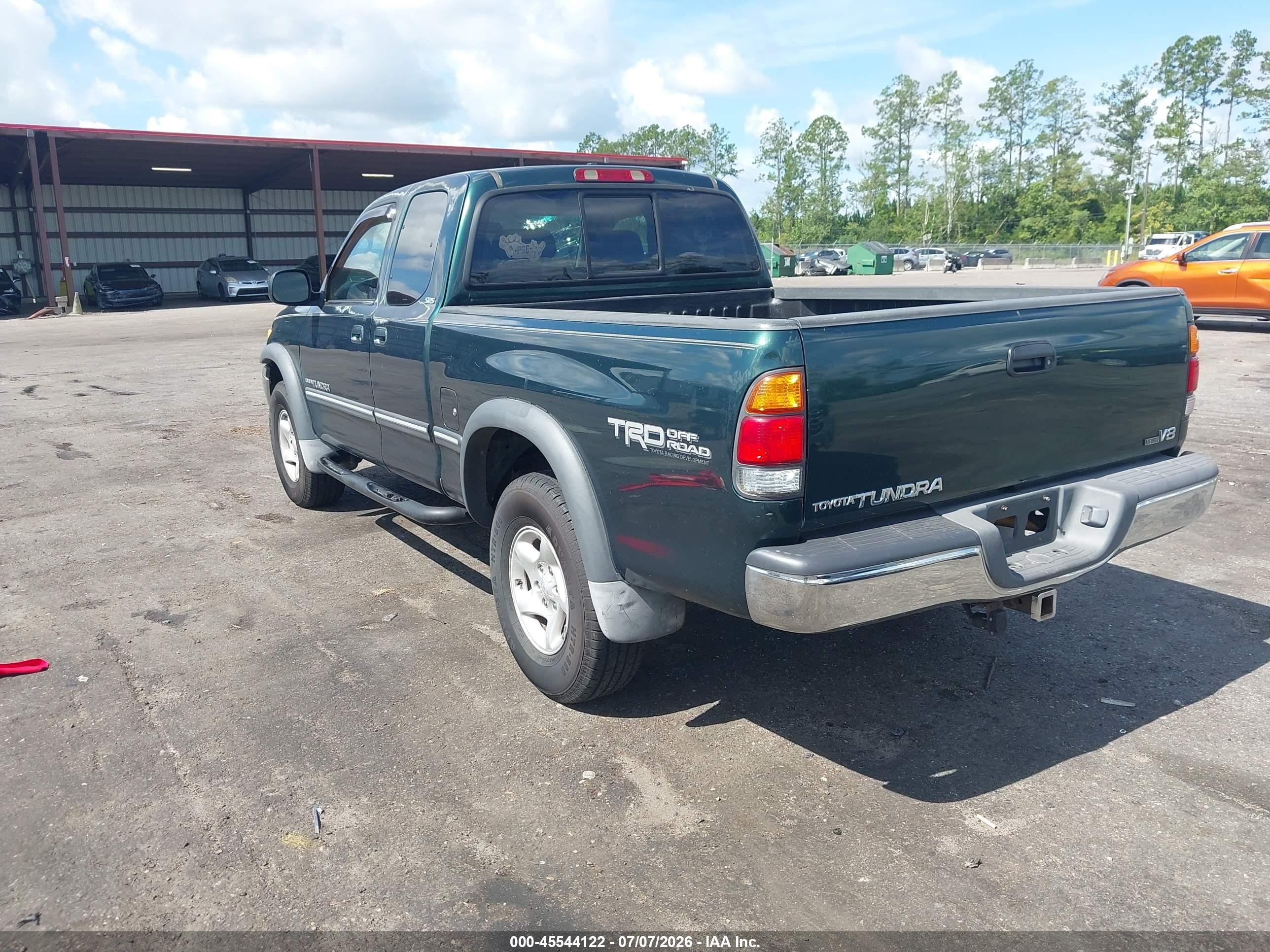 2002 Toyota Tundra Sr5 V8 Зеленый vin: 5TBRT34112S226804