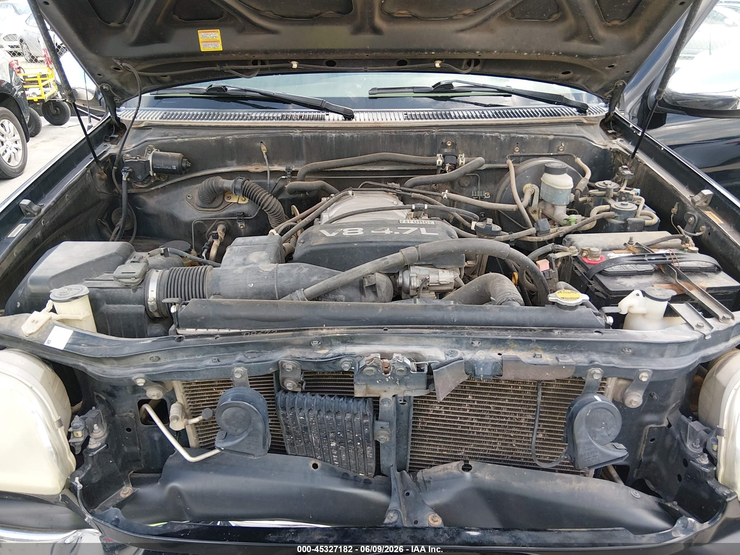 2002 Toyota Tundra Sr5 V8 Black vin: 5TBRT34112S261147