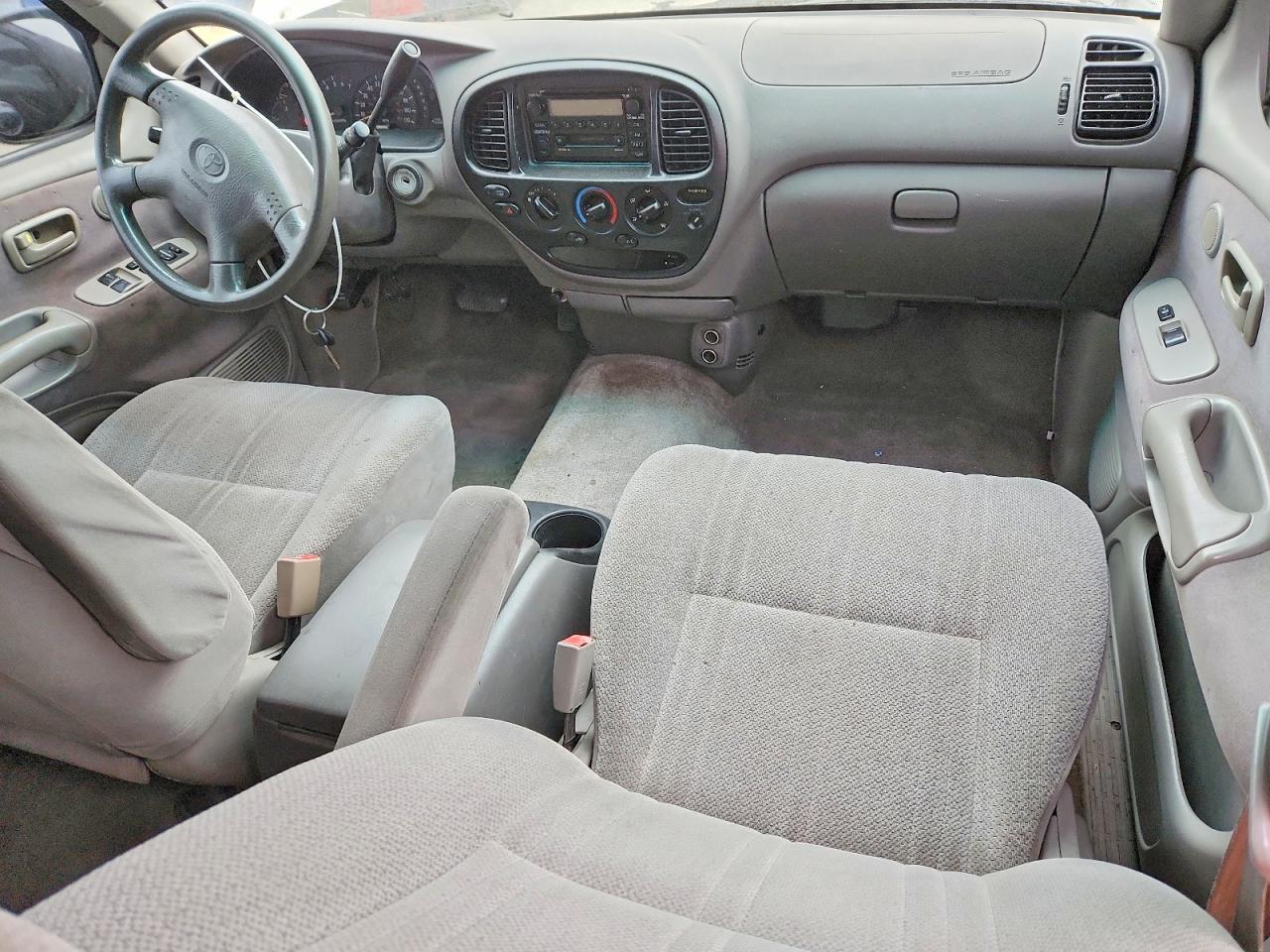 2002 Toyota Tundra Sr5 V8 White vin: 5TBRT34112S265280