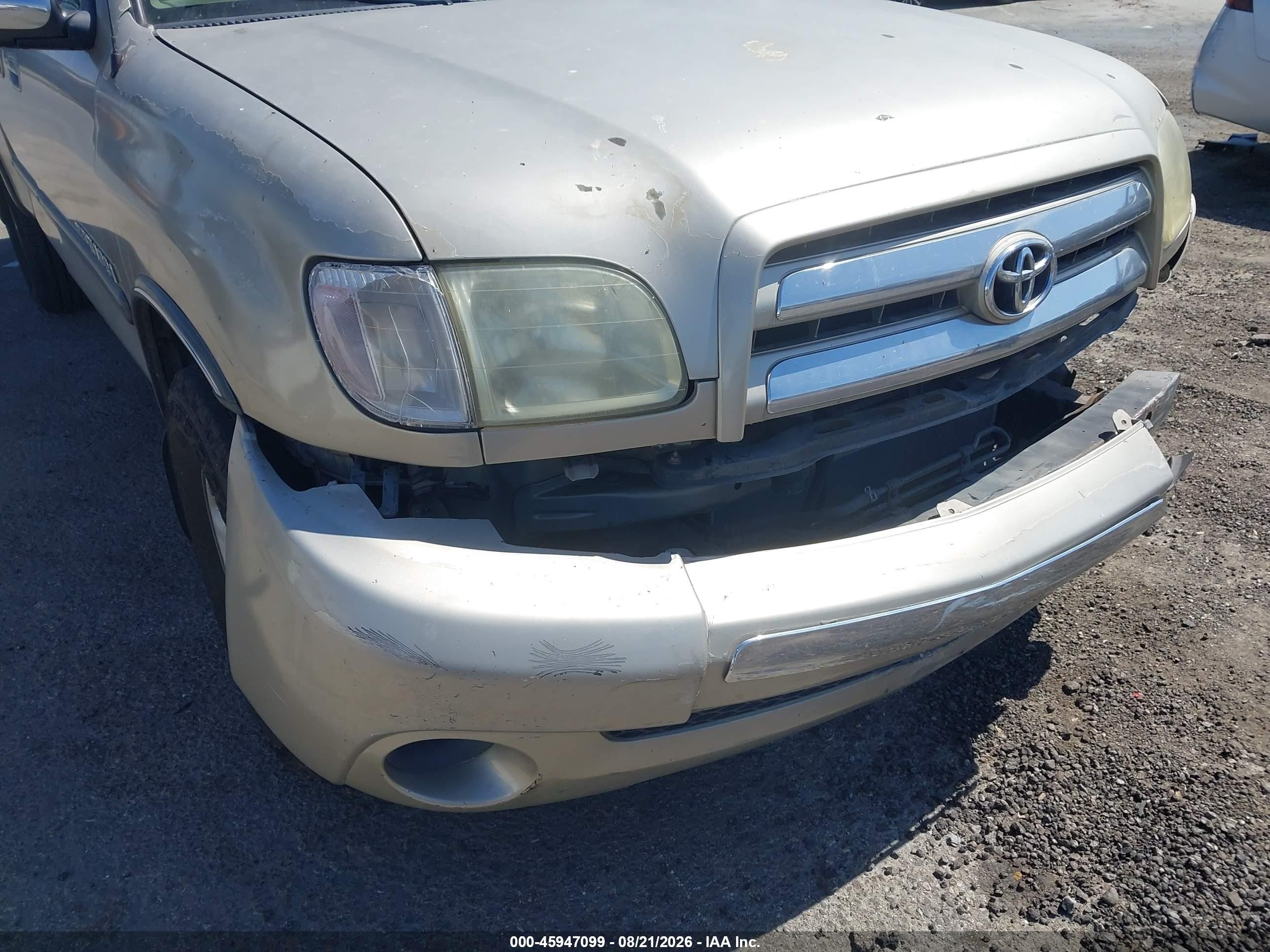 2004 Toyota Tundra Sr5 V8 Gold vin: 5TBRT34114S453381