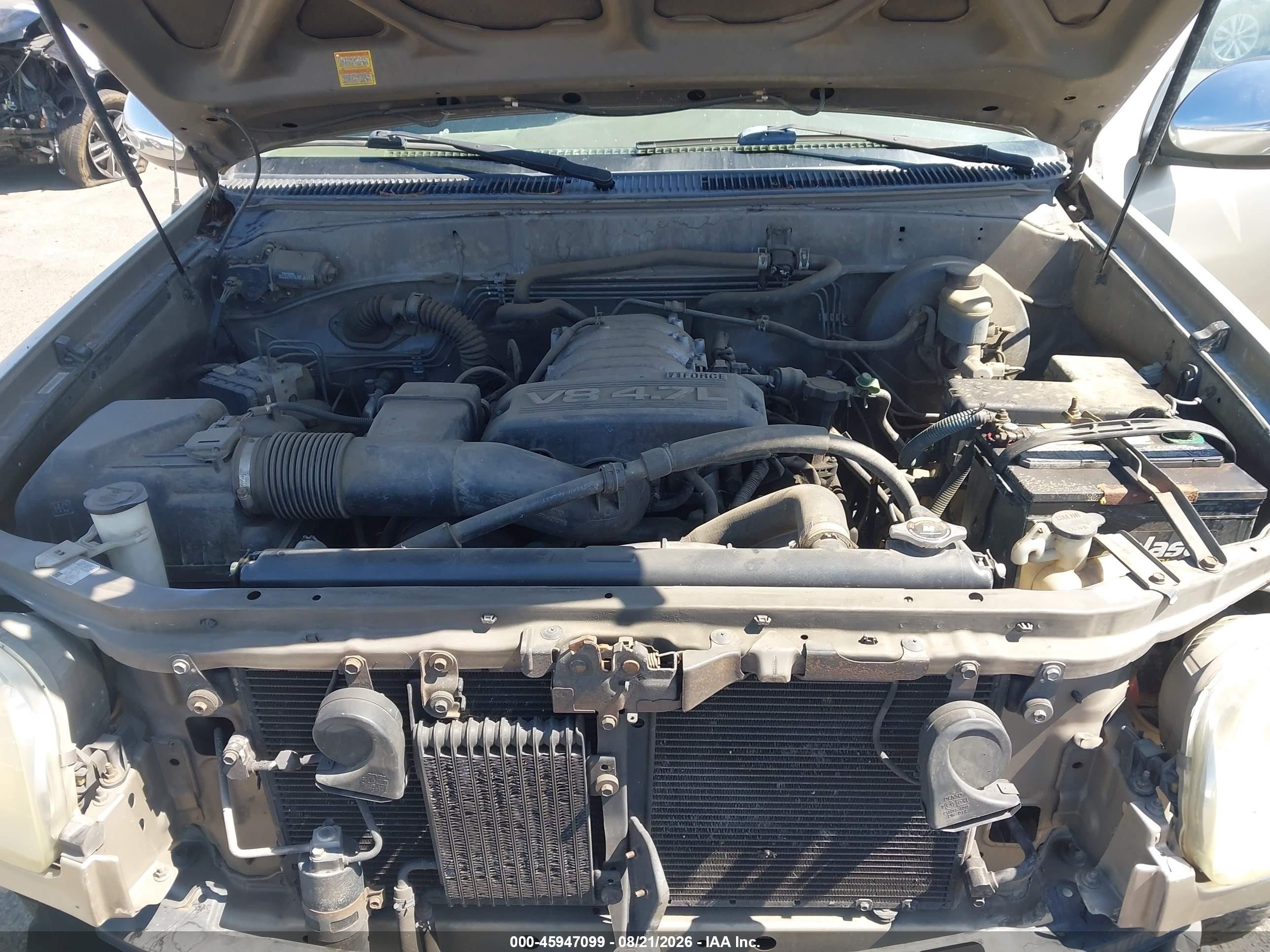 2004 Toyota Tundra Sr5 V8 Gold vin: 5TBRT34114S453381