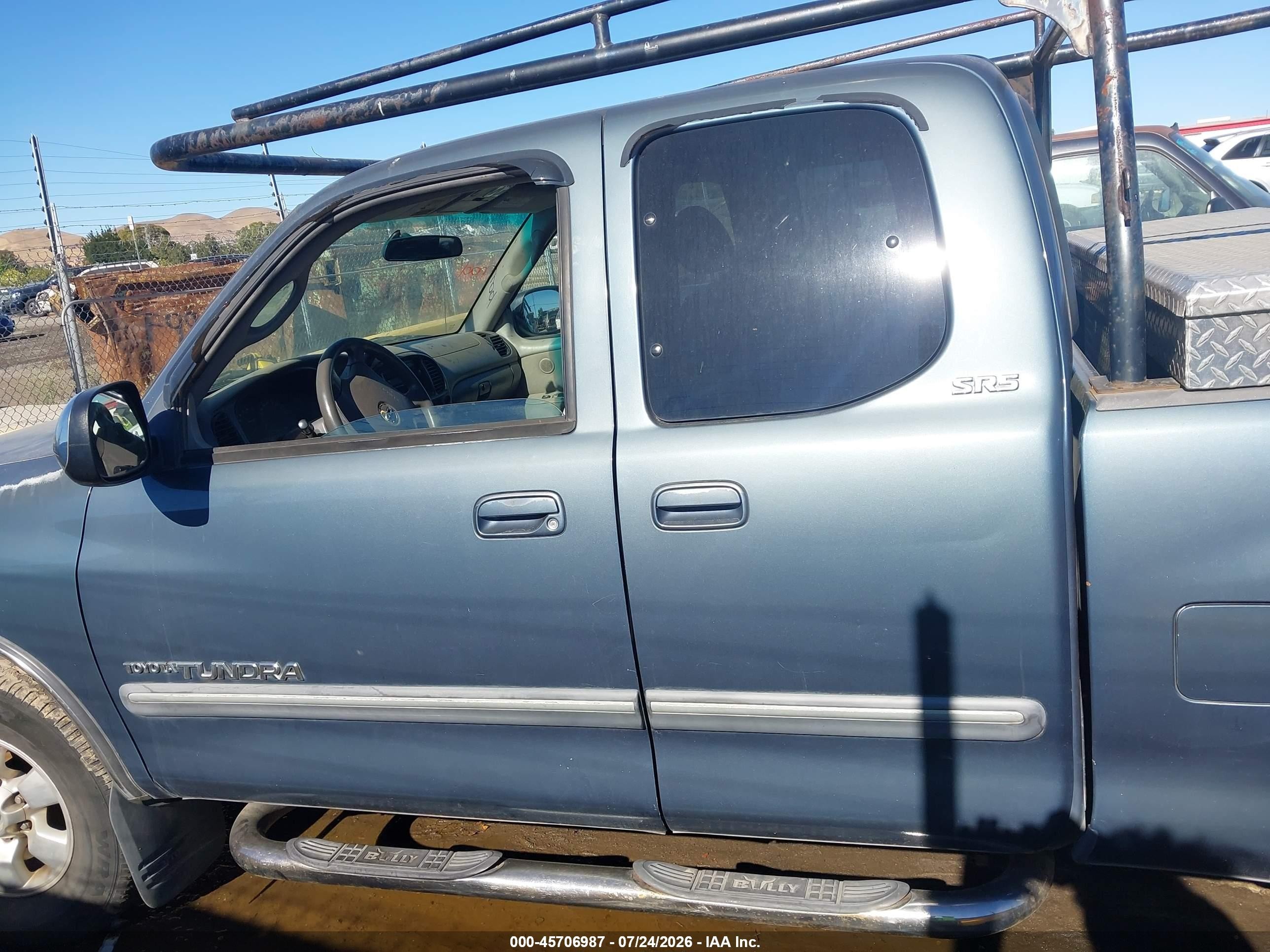 2005 Toyota Tundra Sr5 V8 Blue vin: 5TBRT34115S471655