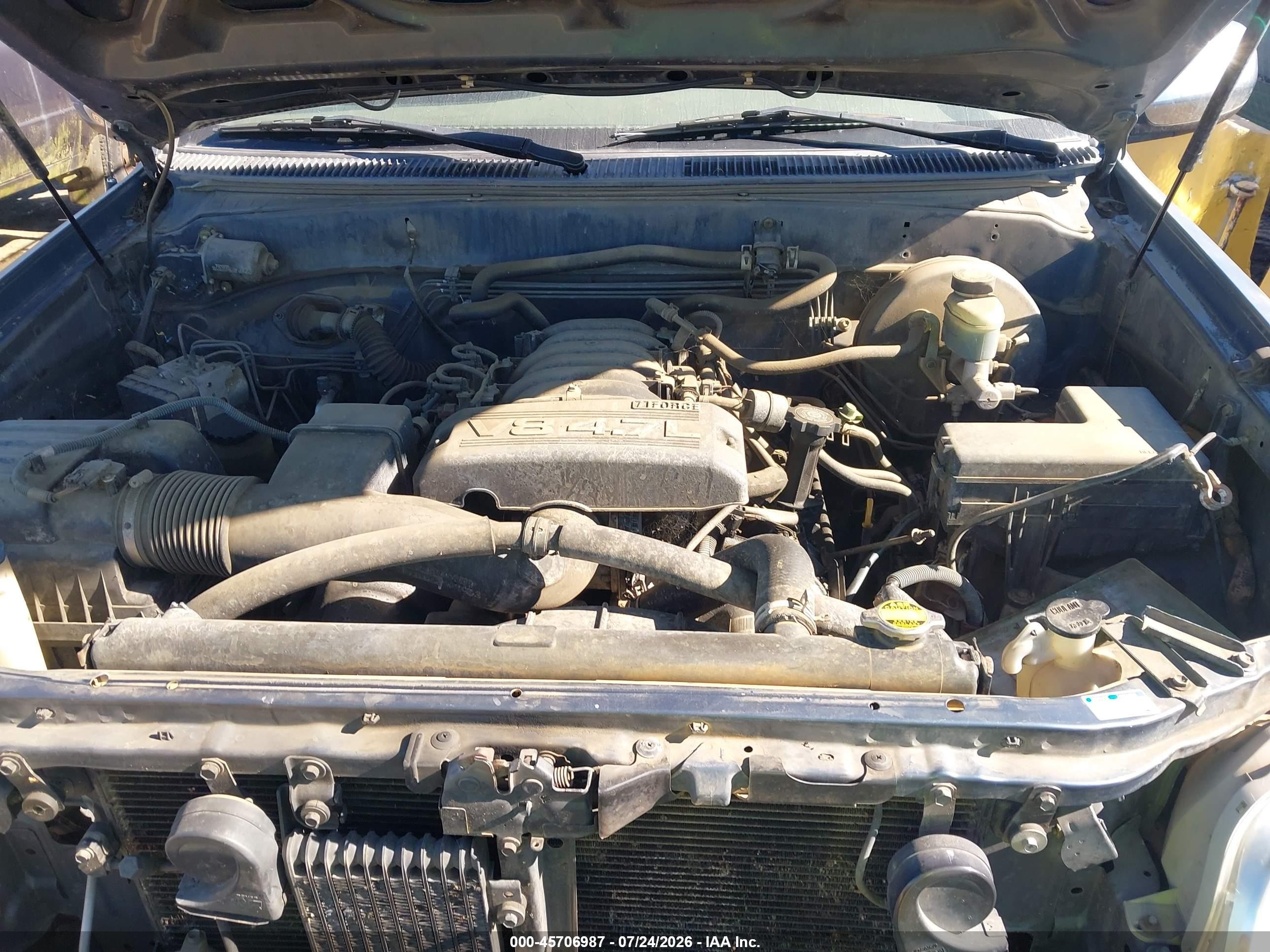 2005 Toyota Tundra Sr5 V8 Blue vin: 5TBRT34115S471655