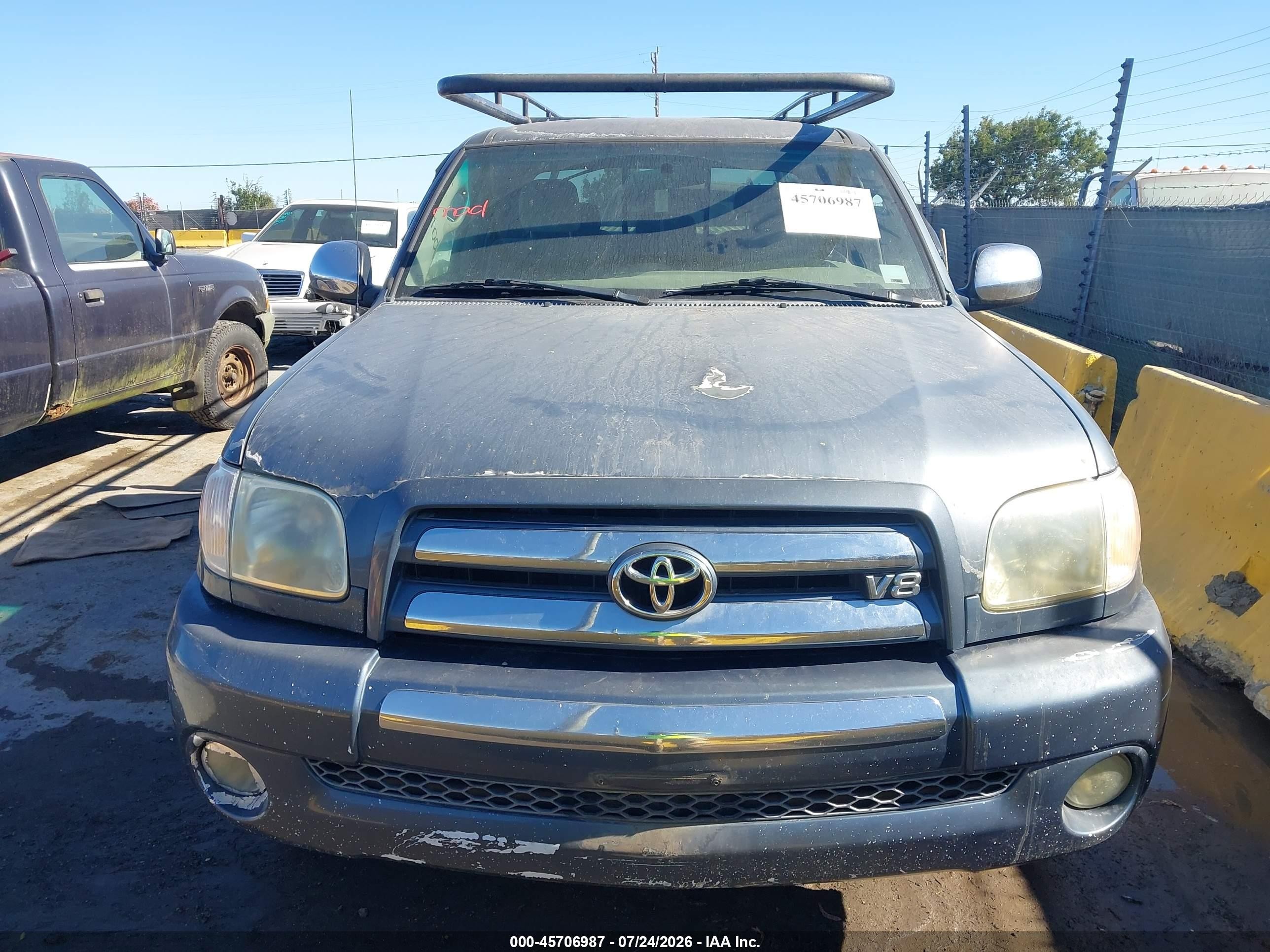 2005 Toyota Tundra Sr5 V8 Blue vin: 5TBRT34115S471655
