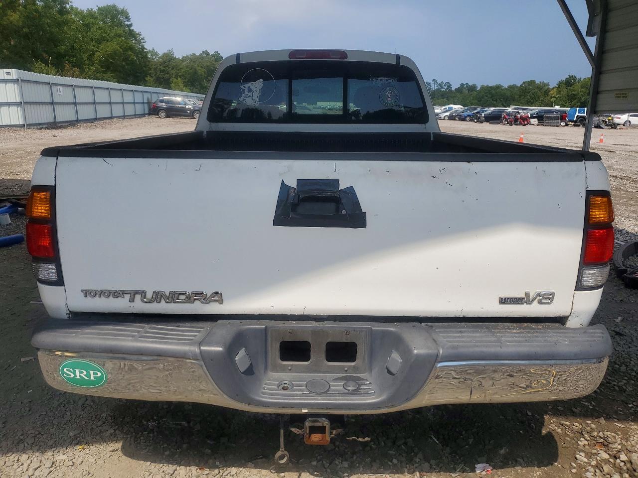 2002 Toyota Tundra Sr5 V8 White vin: 5TBRT34122S245488