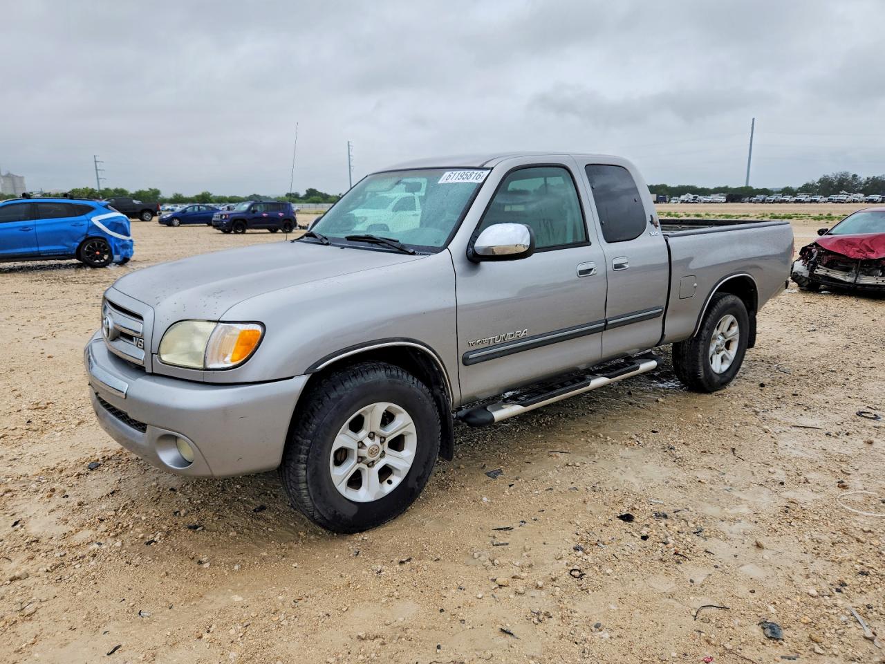 2004 Toyota Tundra Access Cab Sr5 Silver vin: 5TBRT34124S449596