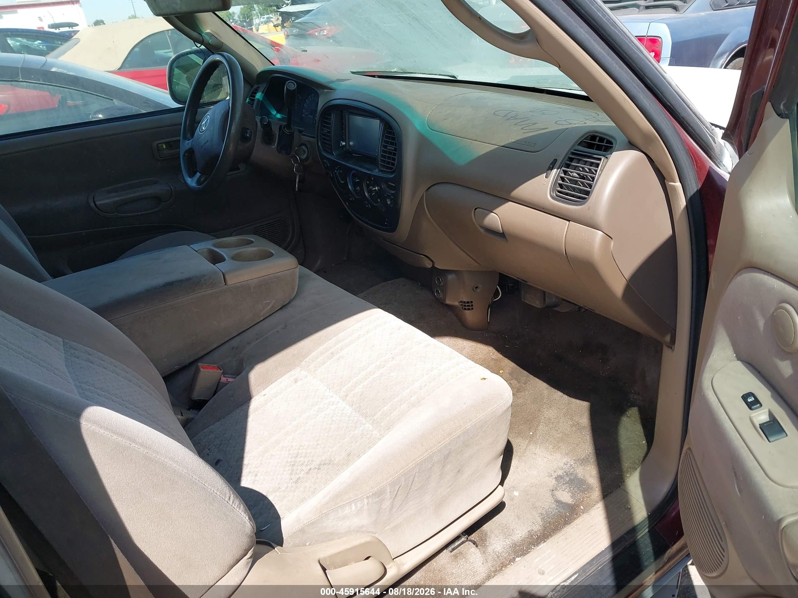 2003 Toyota Tundra Sr5 V8 White vin: 5TBRT34133S338764