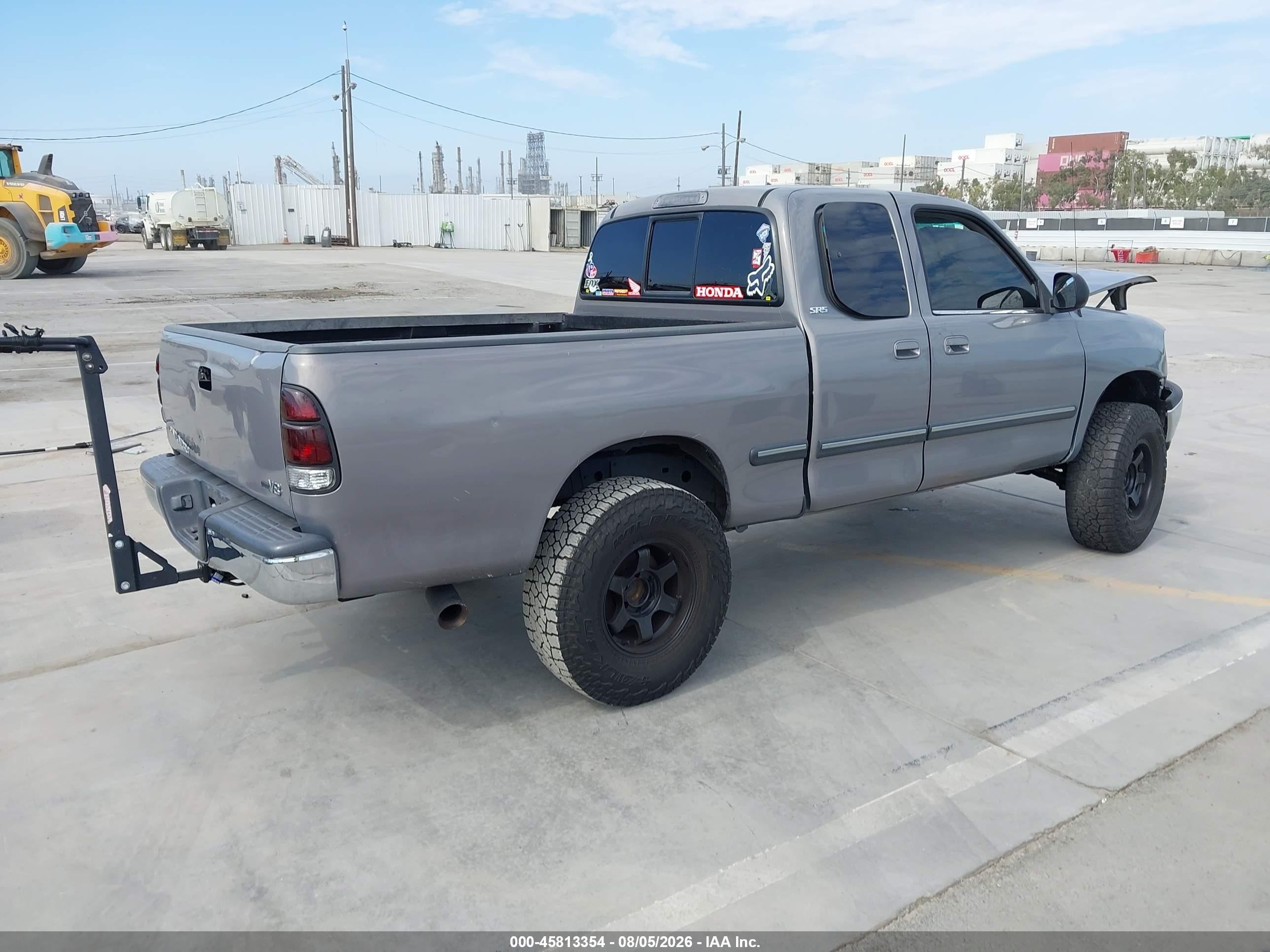 2002 Toyota Tundra Sr5 V8 Gray vin: 5TBRT34142S255522