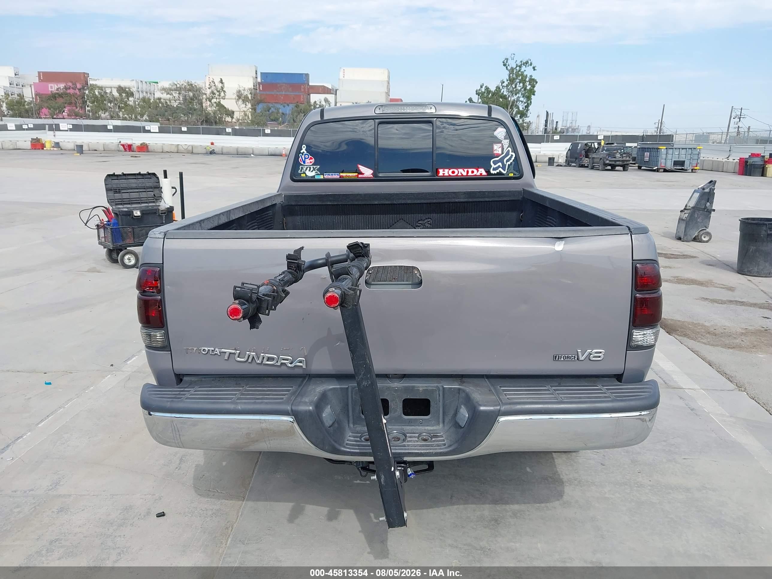 2002 Toyota Tundra Sr5 V8 Gray vin: 5TBRT34142S255522