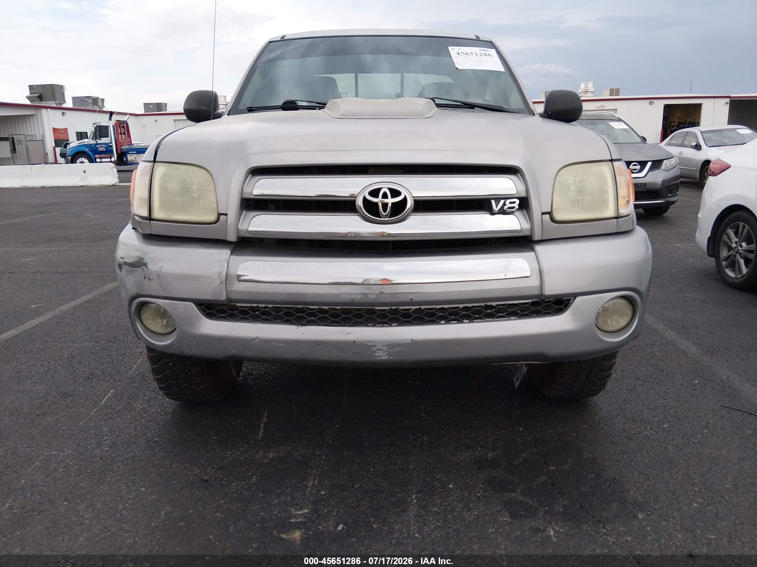 2003 Toyota Tundra Sr5 V8 Gray vin: 5TBRT34143S378626