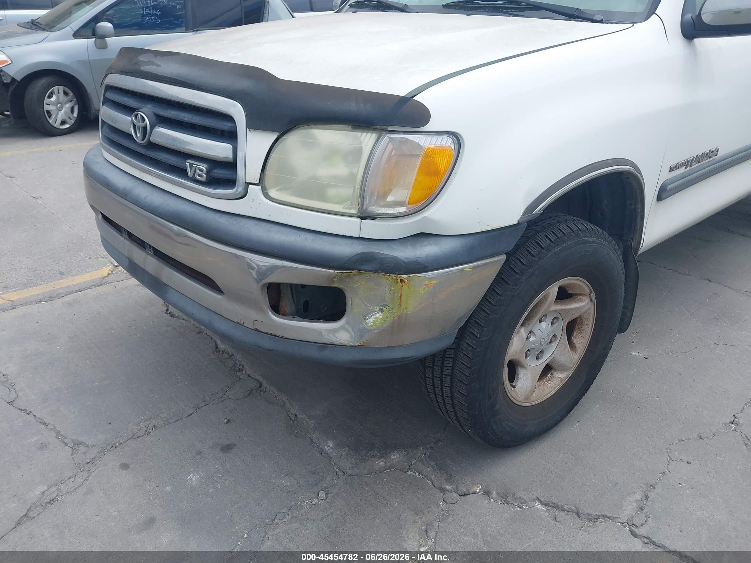 2001 Toyota Tundra Sr5 V8 White vin: 5TBRT34151S170008