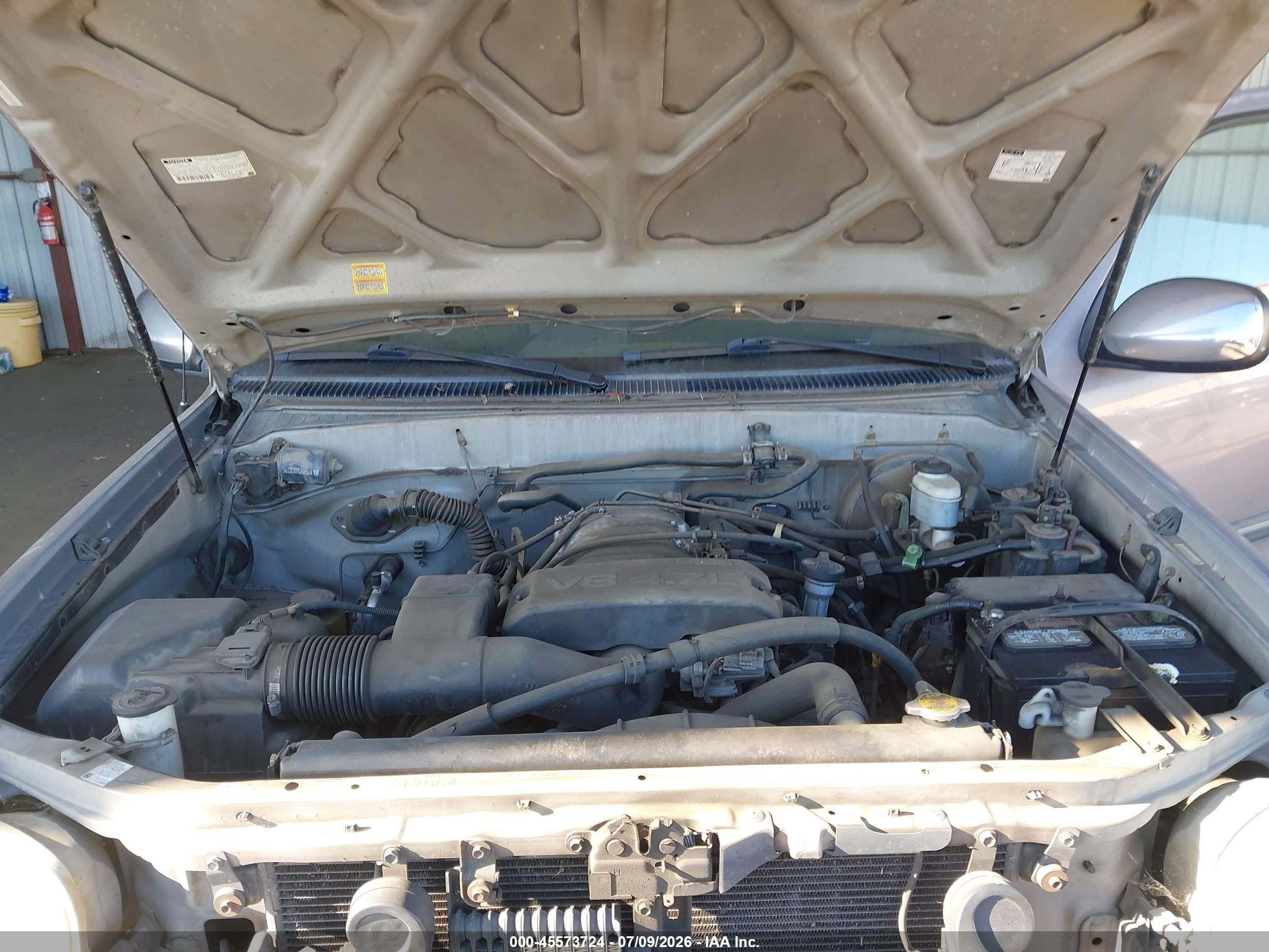 2001 Toyota Tundra Sr5 V8 Gray vin: 5TBRT34151S173734