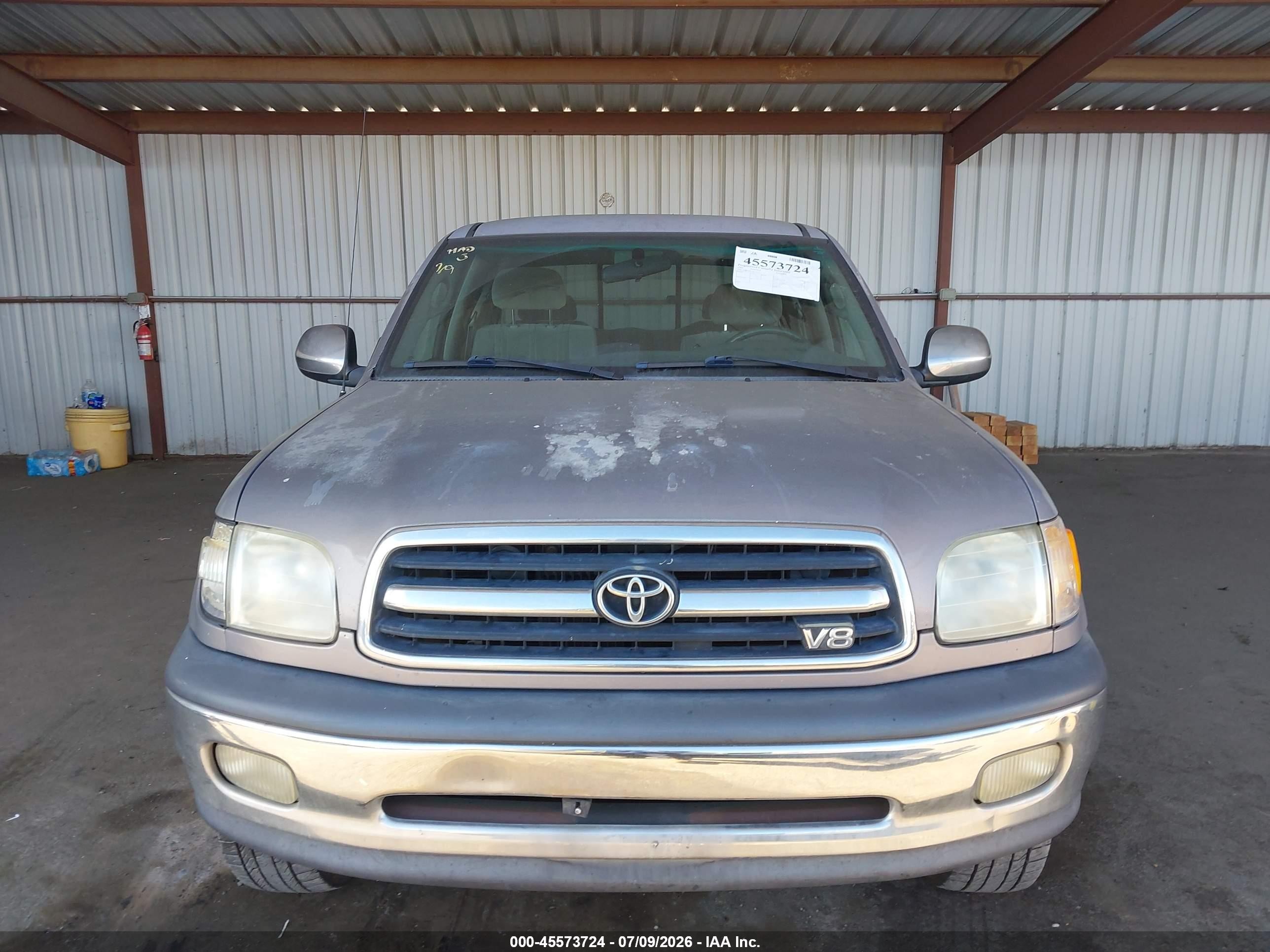 2001 Toyota Tundra Sr5 V8 Gray vin: 5TBRT34151S173734