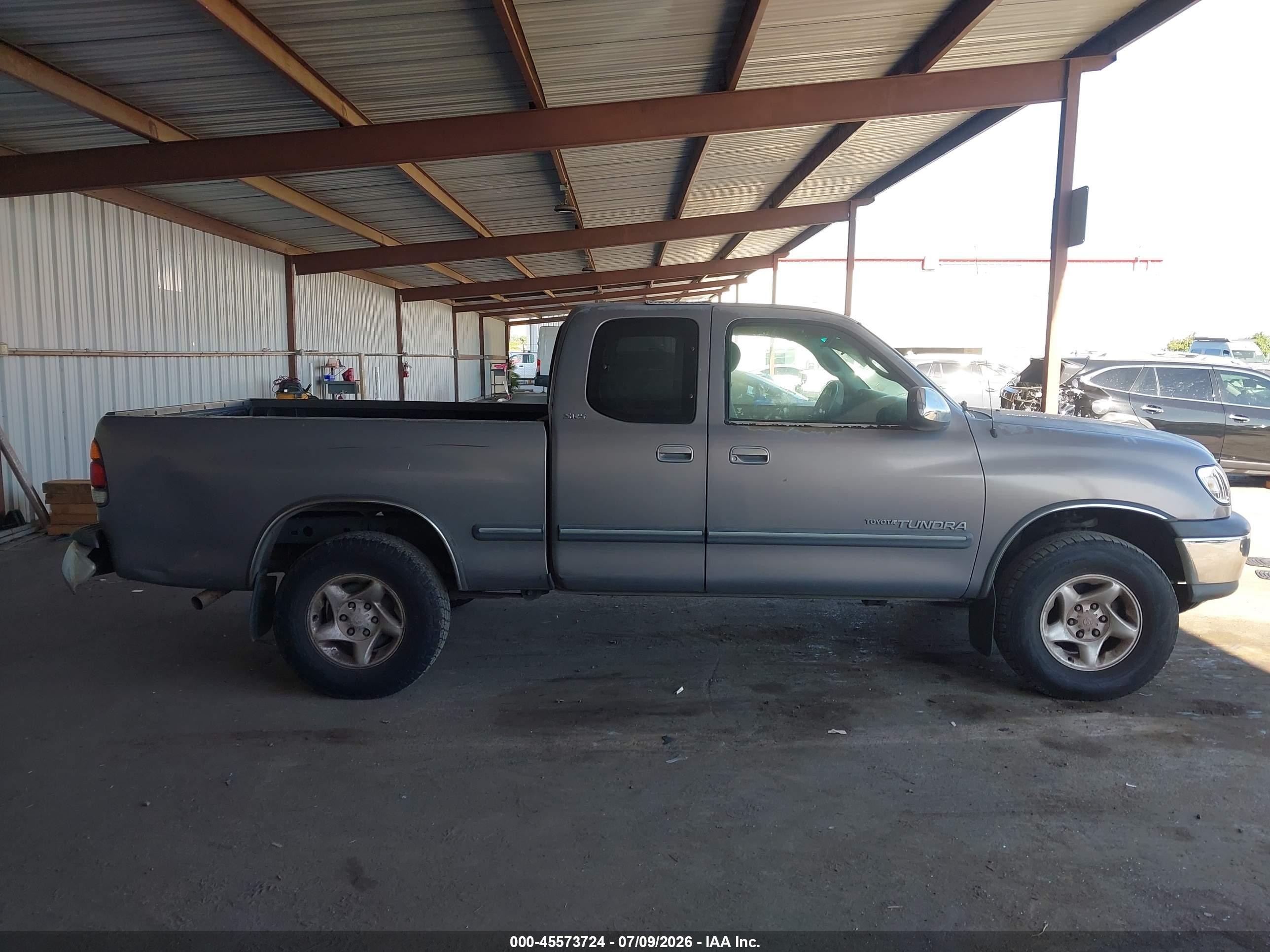 2001 Toyota Tundra Sr5 V8 Gray vin: 5TBRT34151S173734