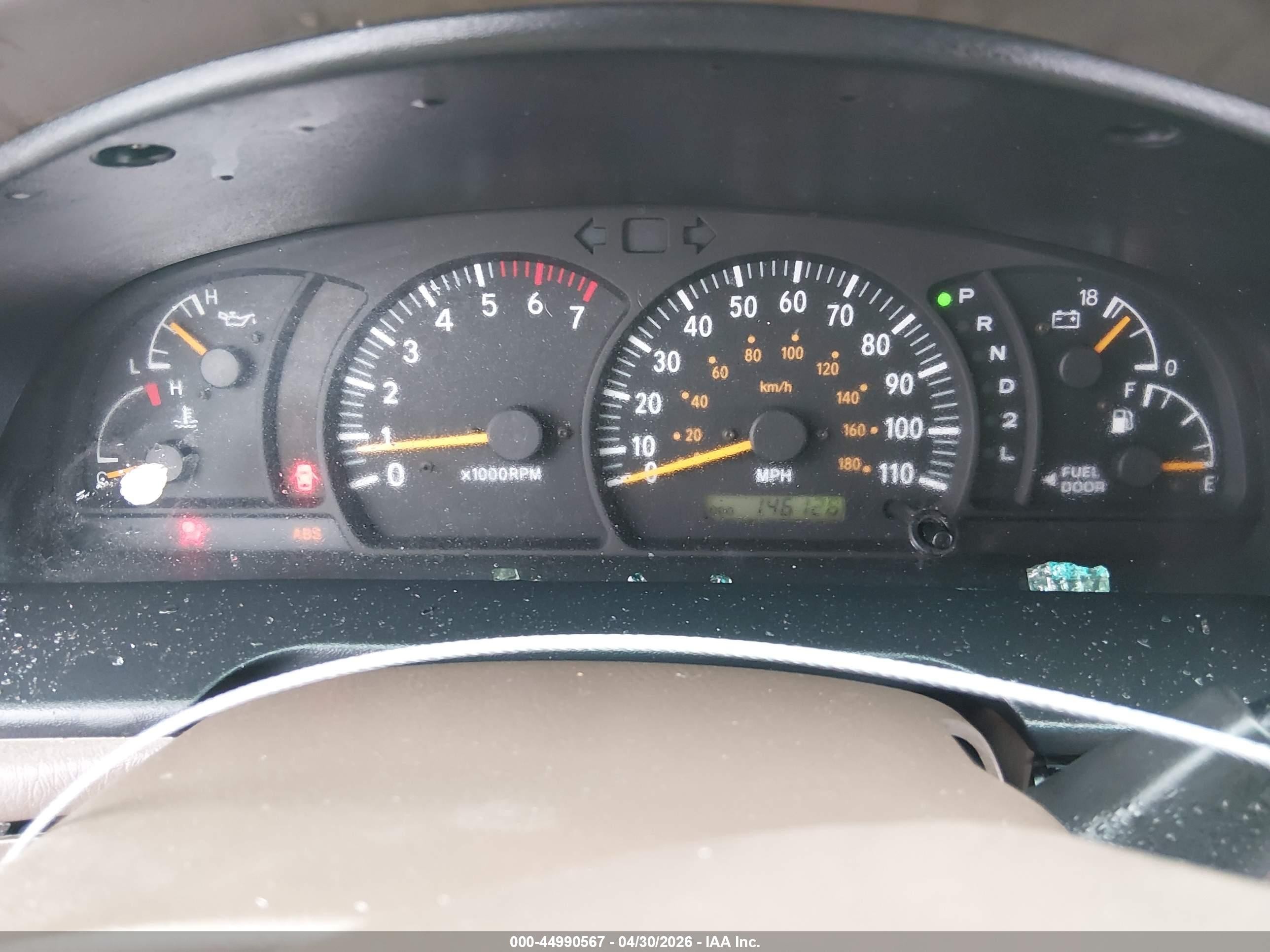 2002 Toyota Tundra Sr5 V8 Tan vin: 5TBRT34152S277576